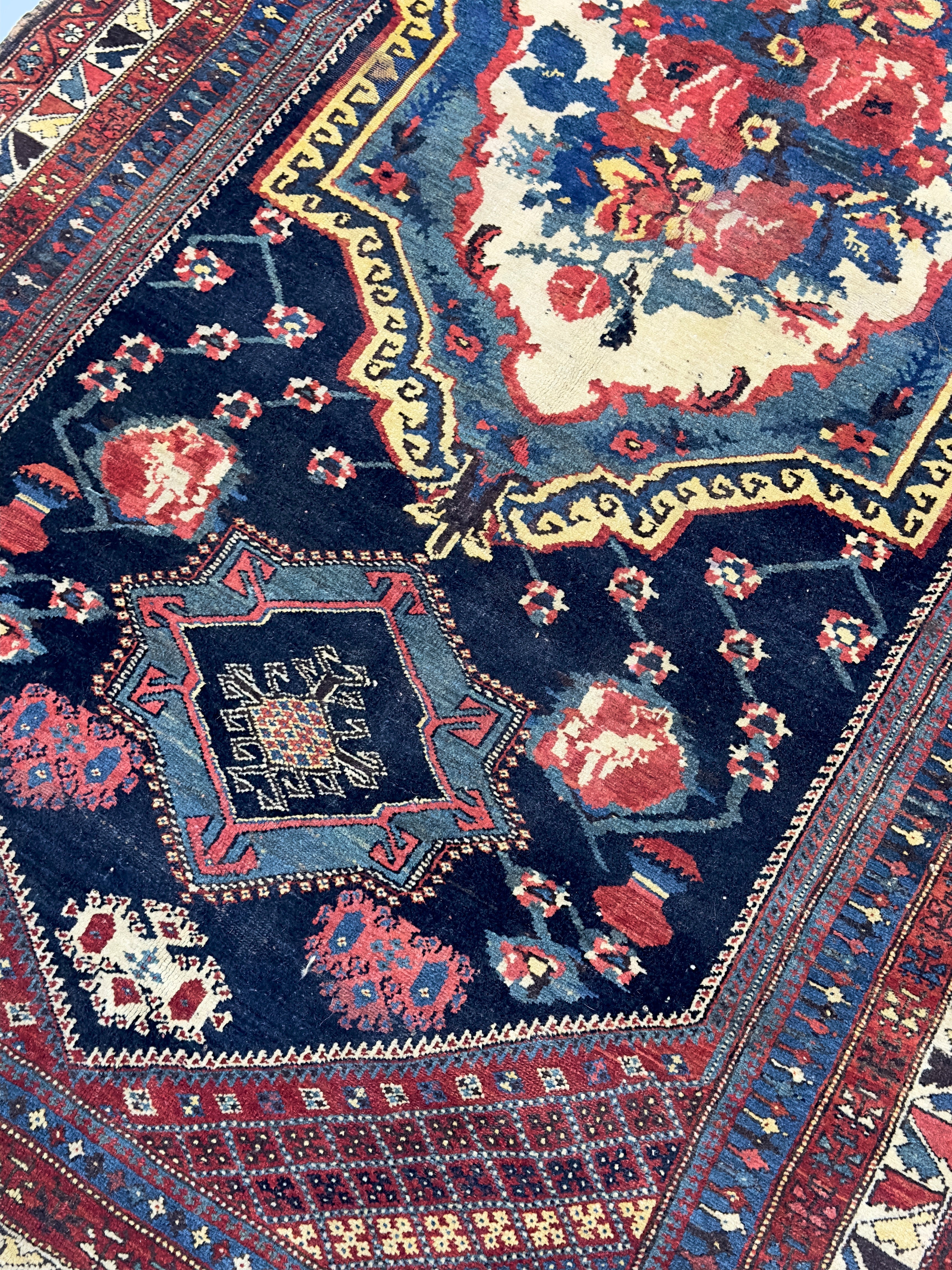 Antique Bakhtiari Rug 4' 10" x 8' 8''