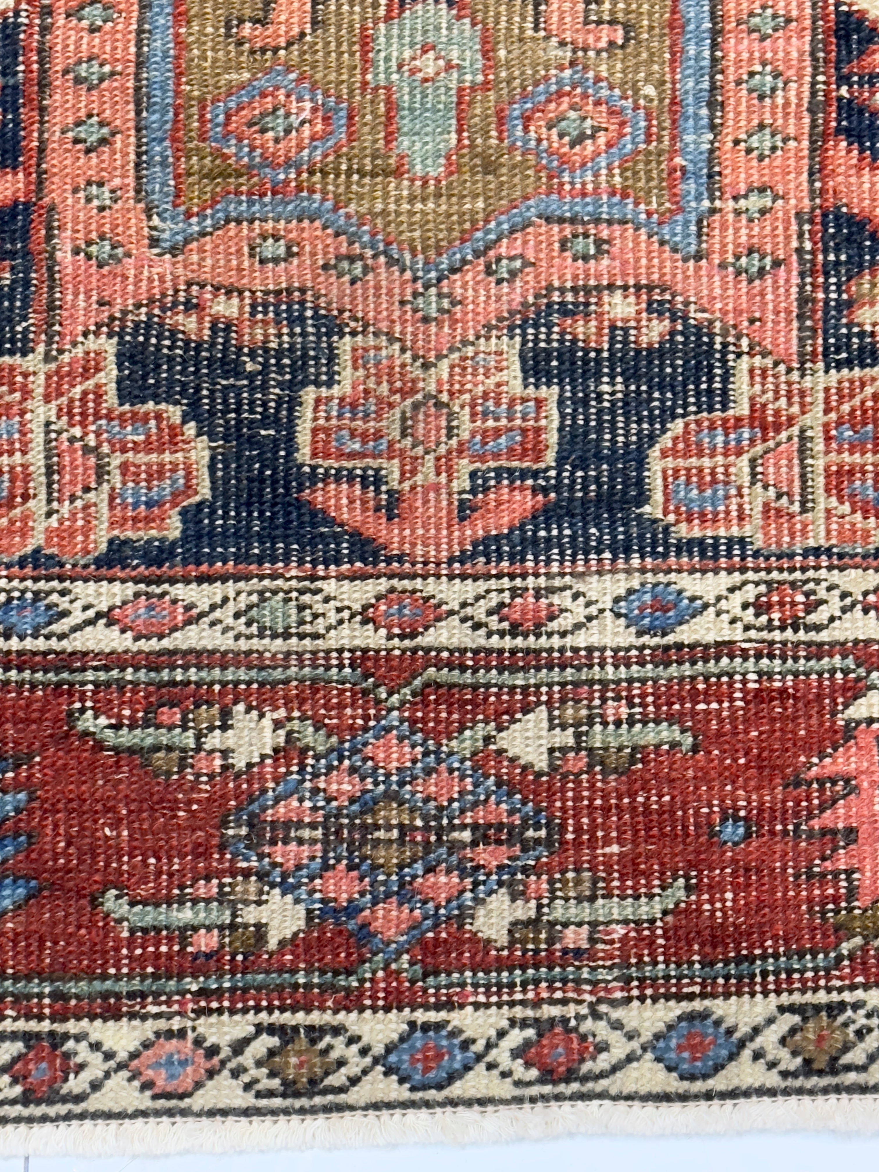 Antique Heriz Rug 3'3" x 4' 6"