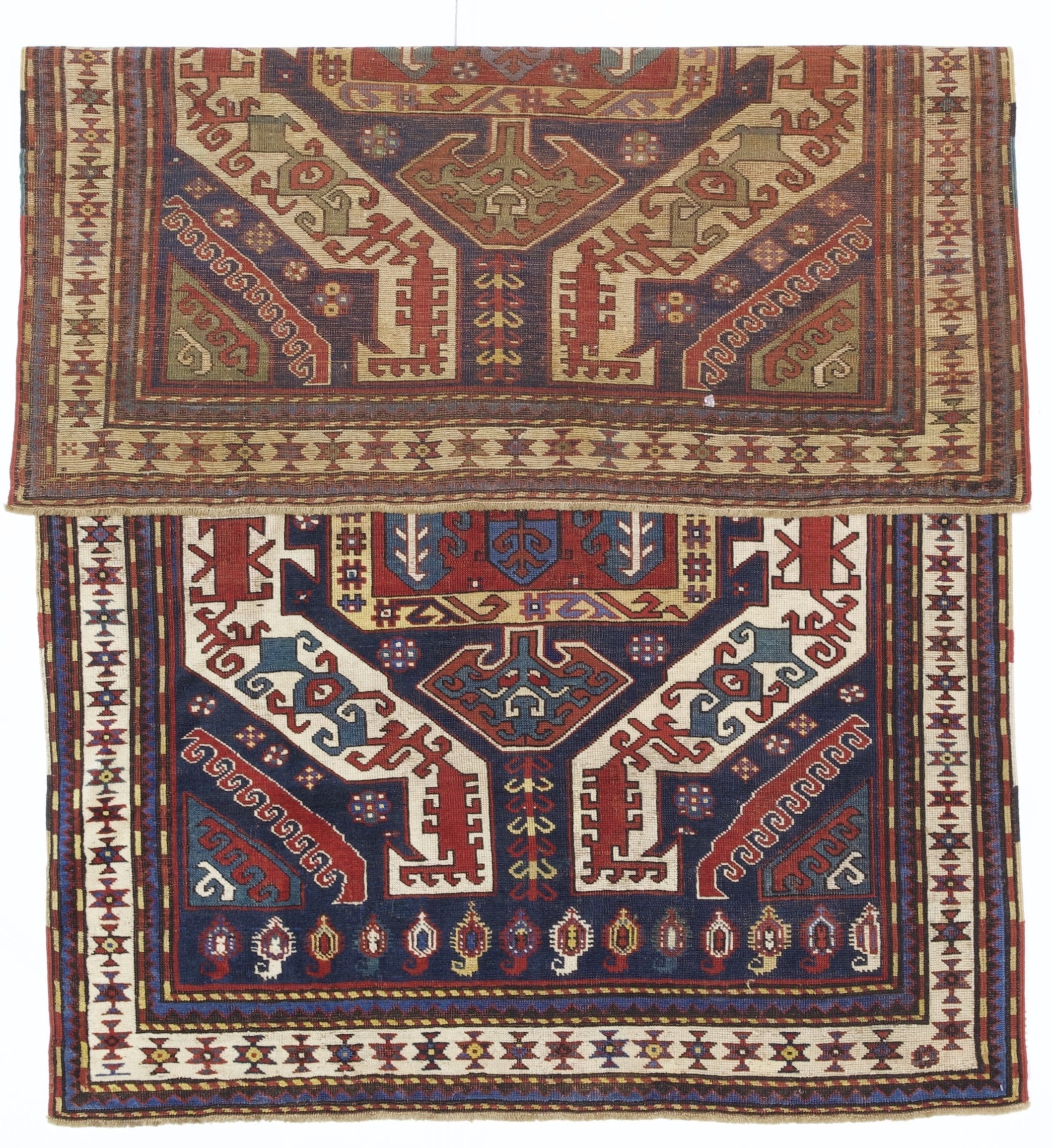 Antique Caucasian Kazak Rug 4' 4" x 6'10"