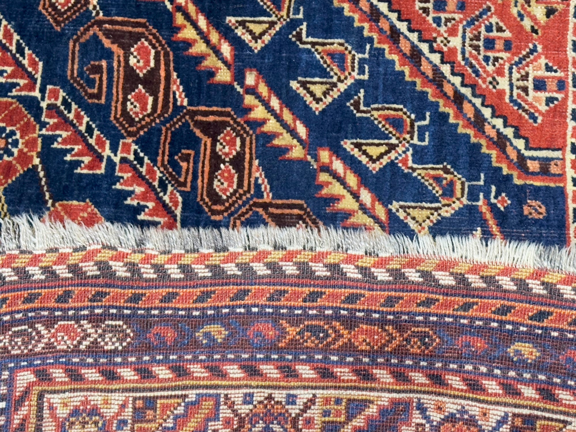 Antique Qashqai Rug 4' 11" x 7' 4"