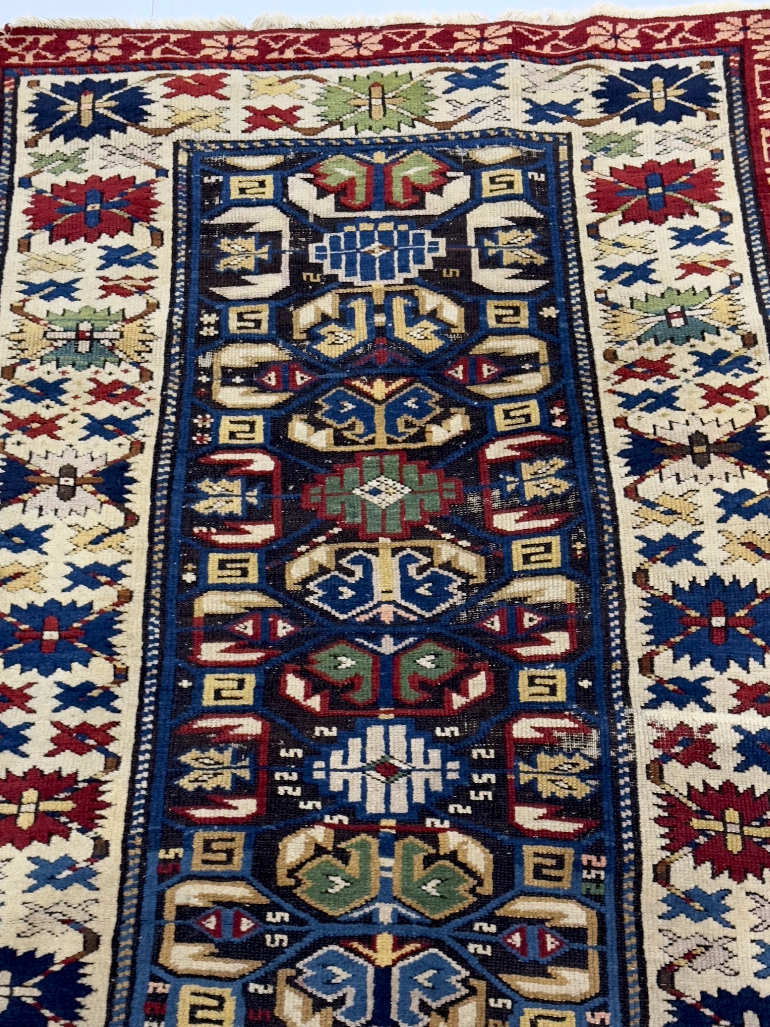 Antique Caucasian Kuba Zehour Rug 2' 11" x 5' 5''