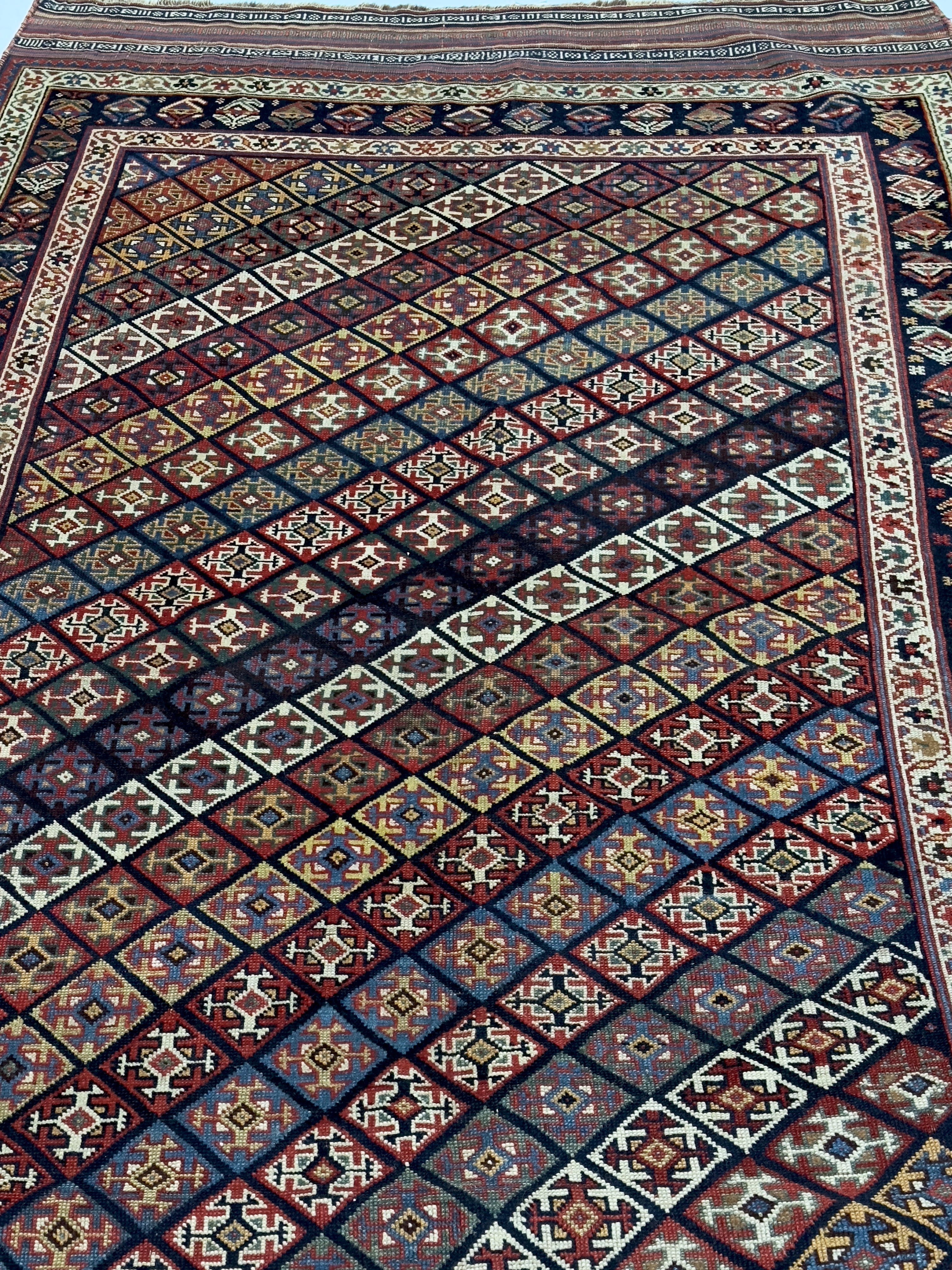 Antique Khamseh Rug 4'9" x 8' 6"