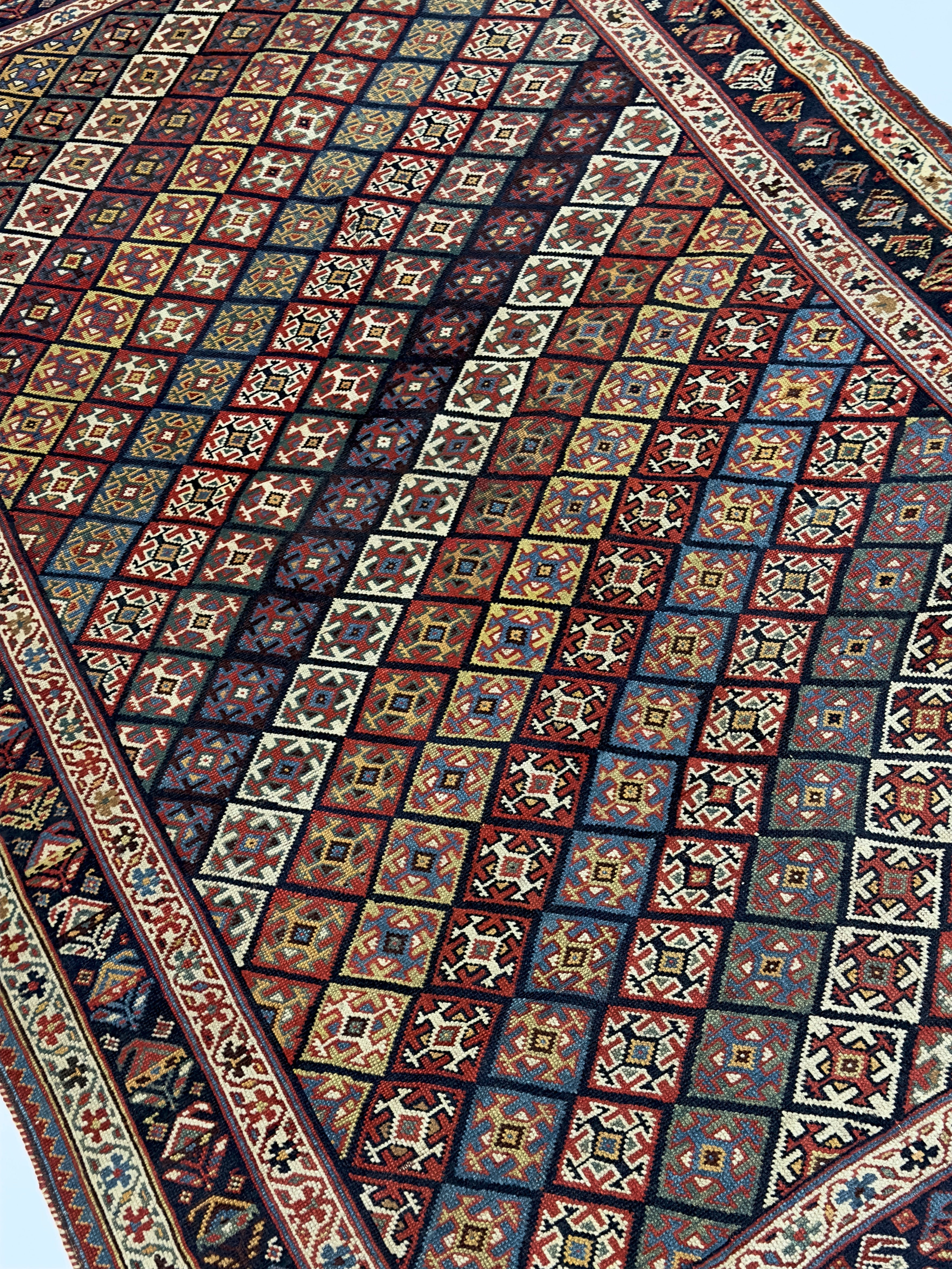 Antique Khamseh Rug 4'9" x 8' 6"