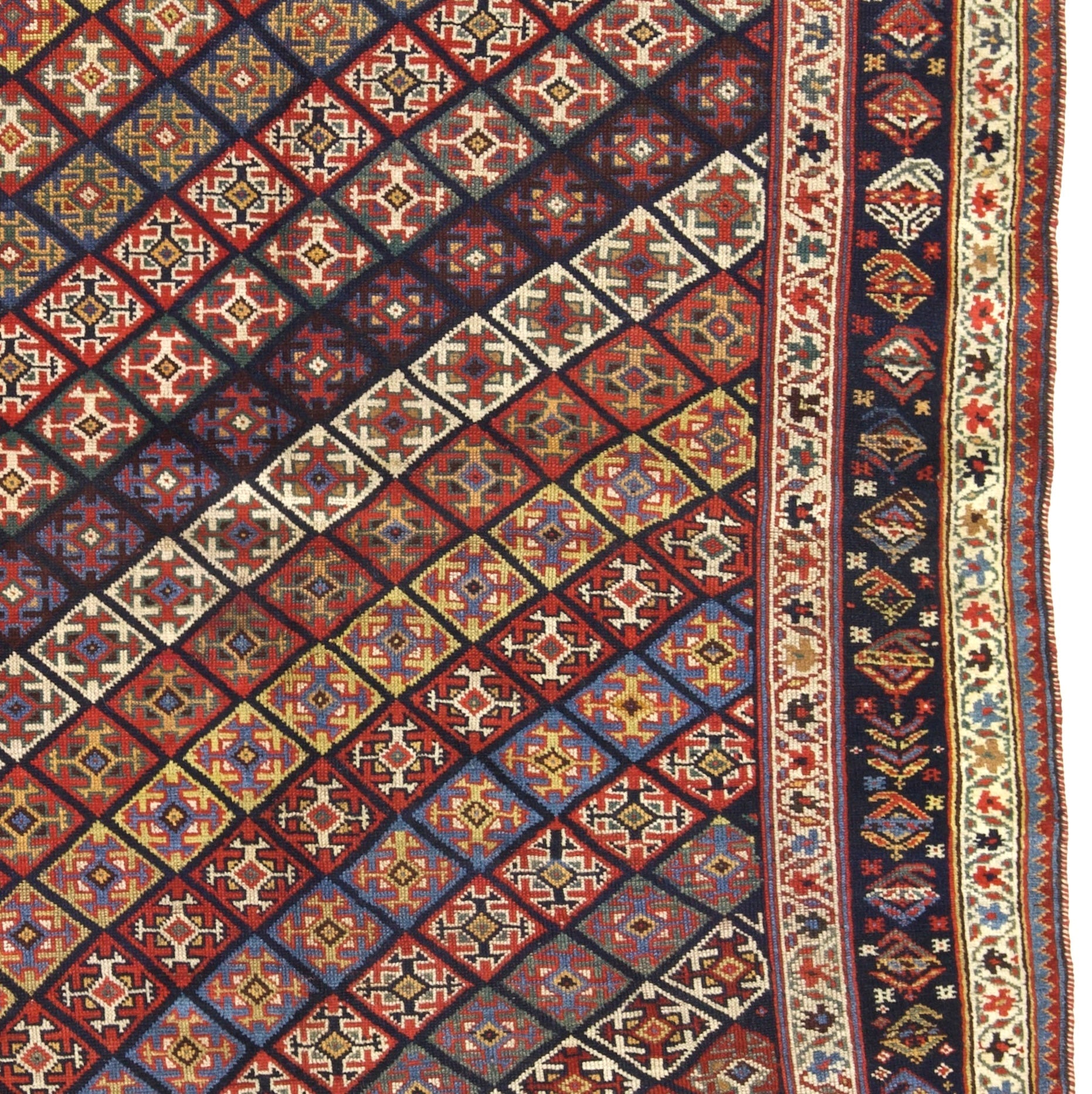Antique Khamseh Rug 4'9" x 8' 6"