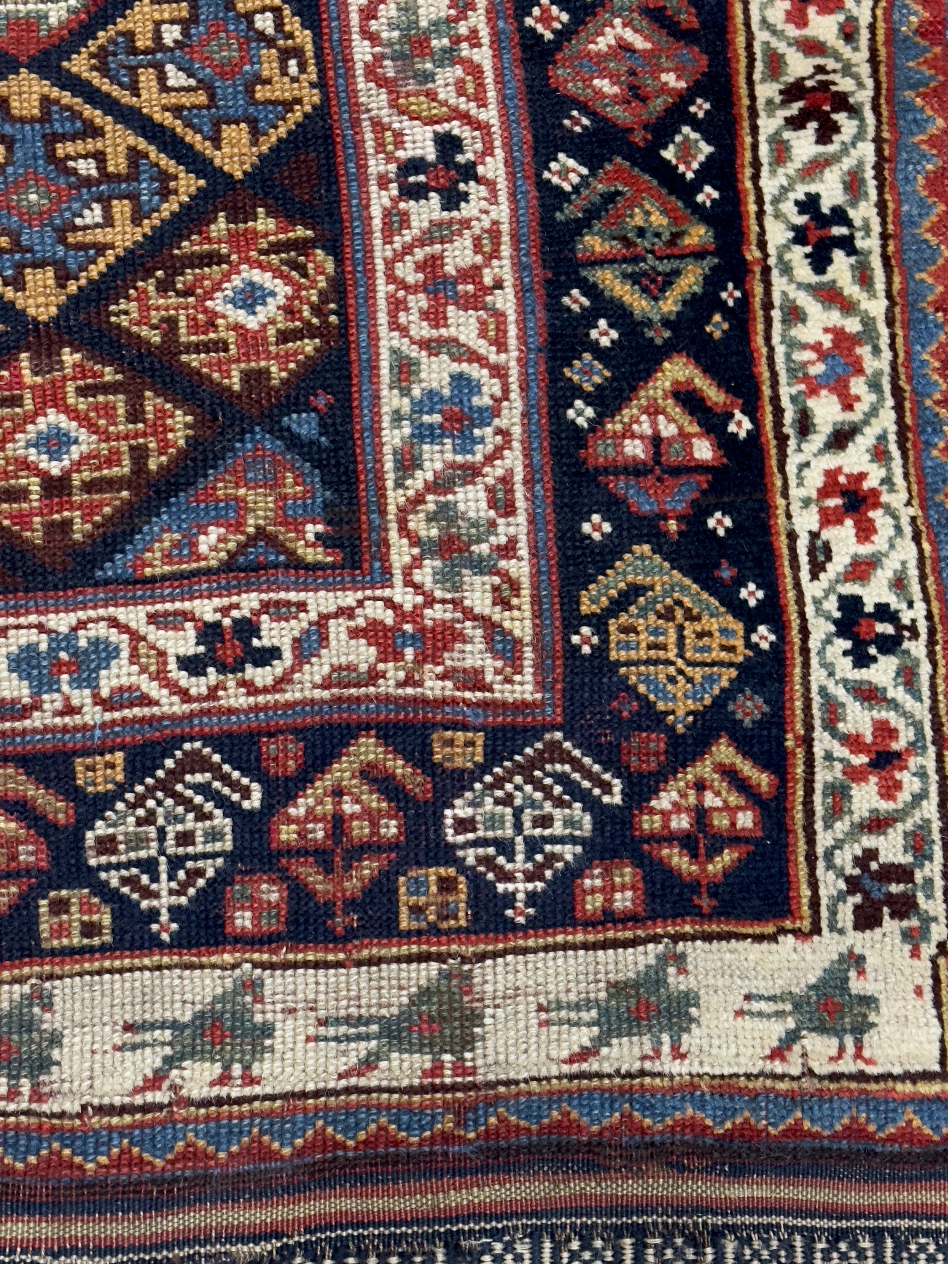 Antique Khamseh Rug 4'9" x 8' 6"