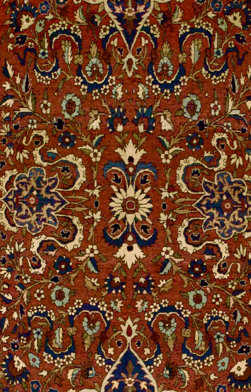 Antique Isfahan Rug 4'6" x 7' 3"