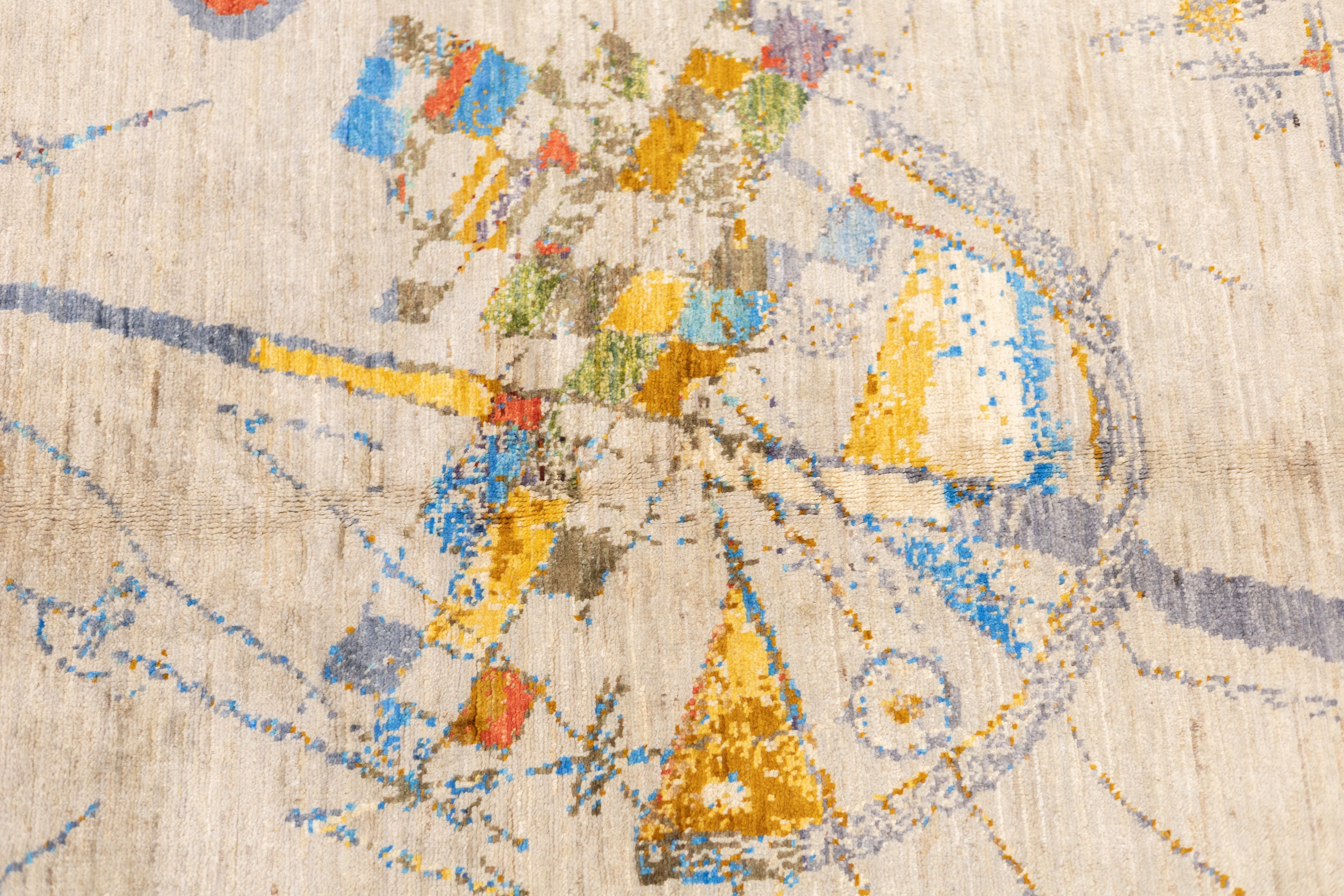 Contemporary Wool Rug 4'1" x 6'0"