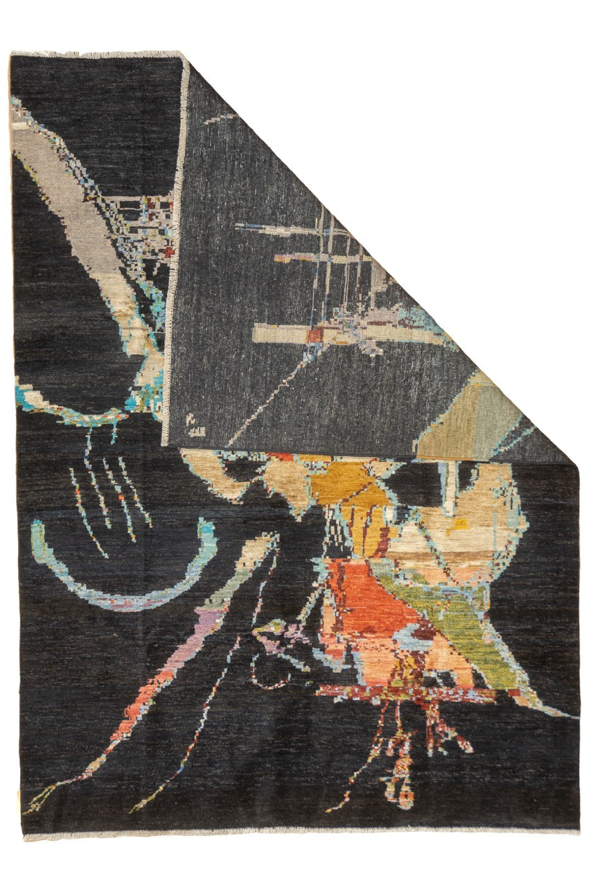 Fine Contemporary Wool Rug 5'6" x 7' 7''
