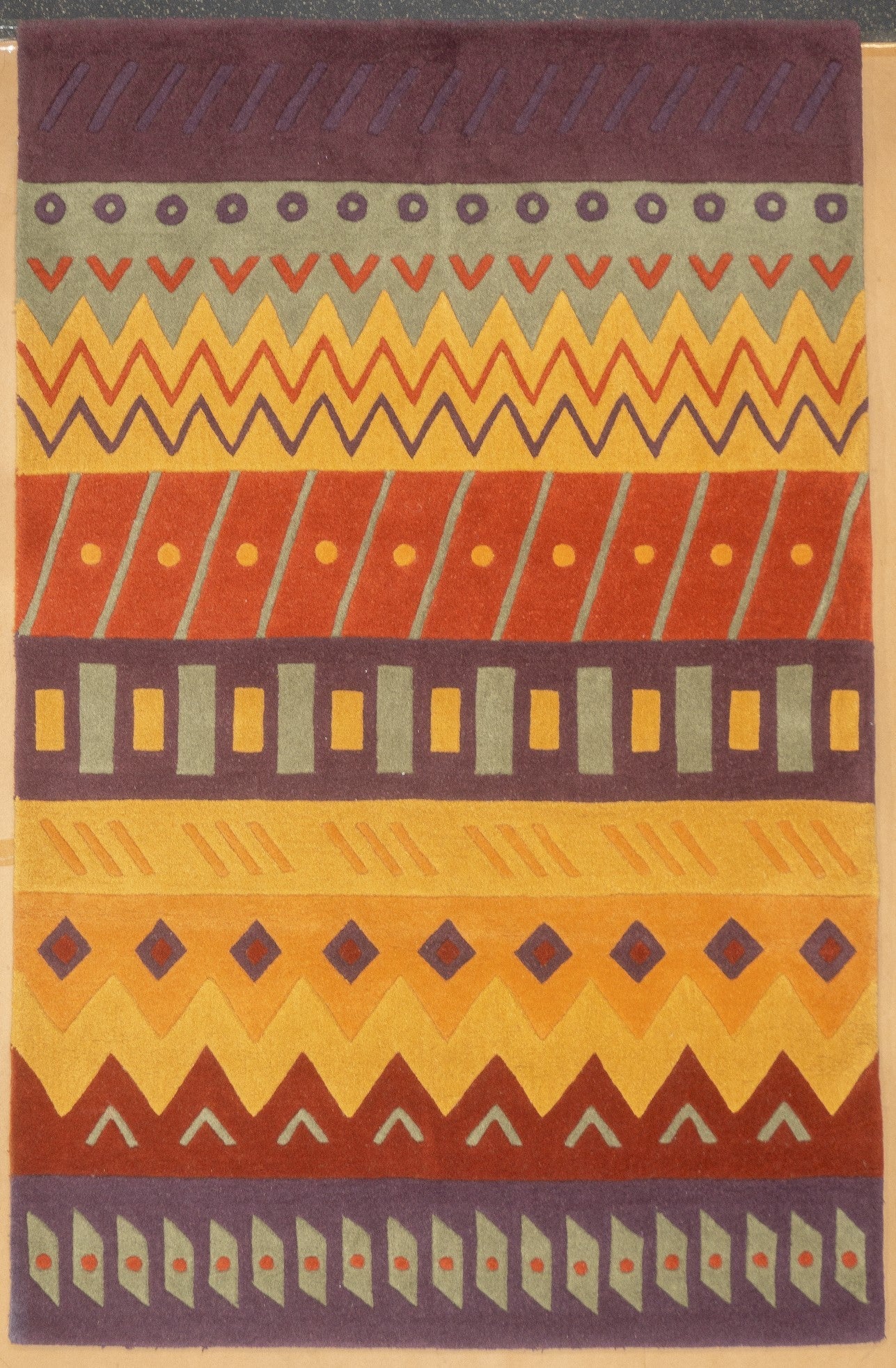 Hand Tufted Wool Rug 5'1'' x 8''