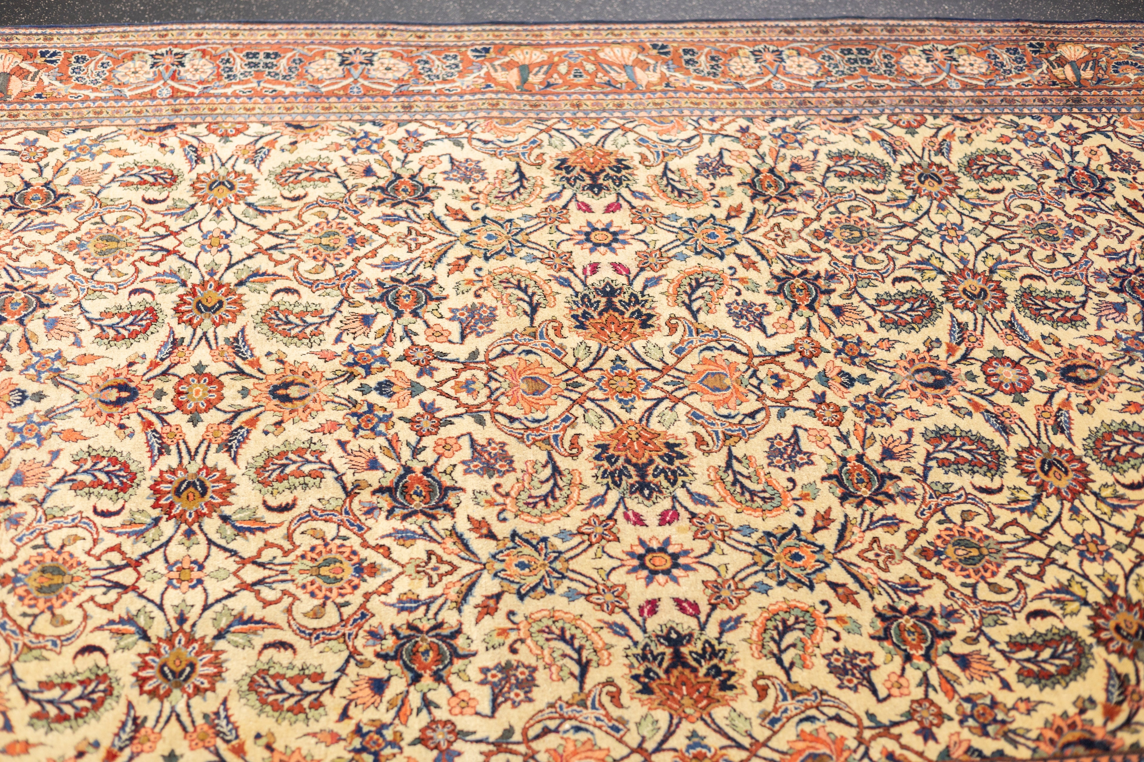 Antique Kashan Rug 6'9" x 9'3''