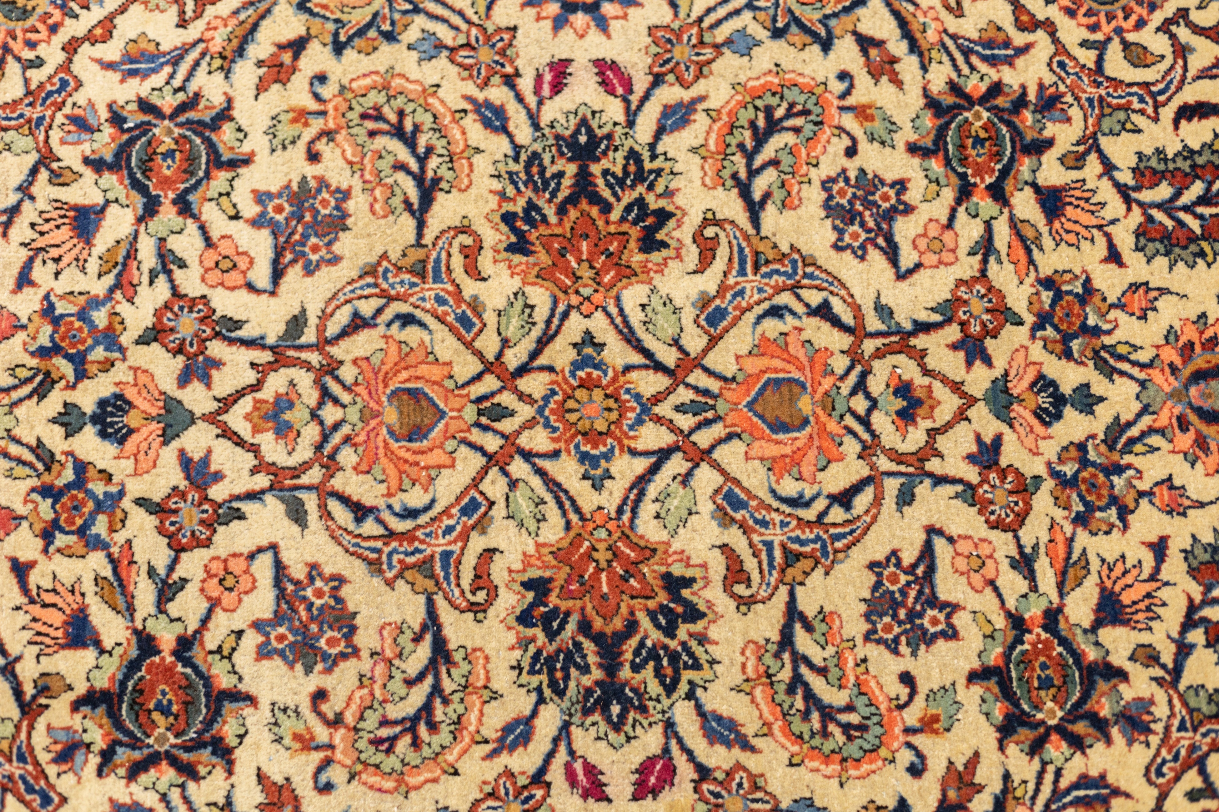 Antique Kashan Rug 6'9" x 9'3''