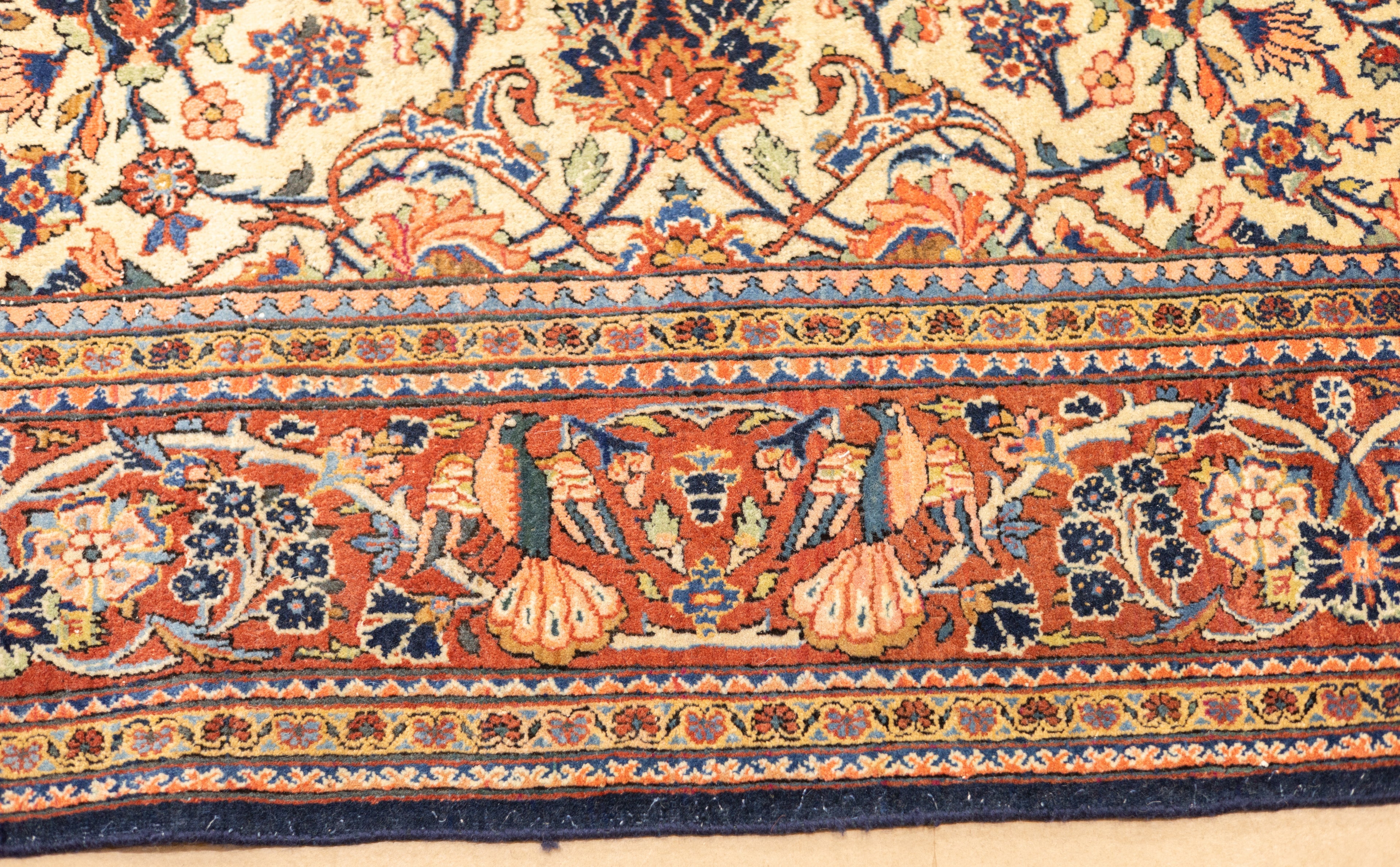 Antique Kashan Rug 6'9" x 9'3''