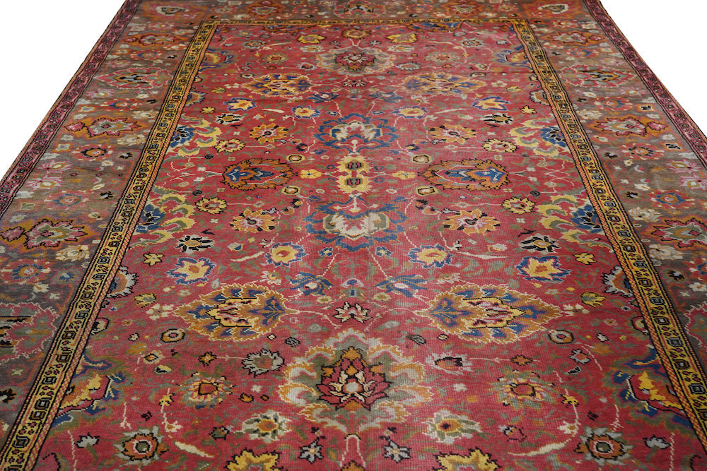 Vintage European Wave Rug 8'11'' x 15'6''
