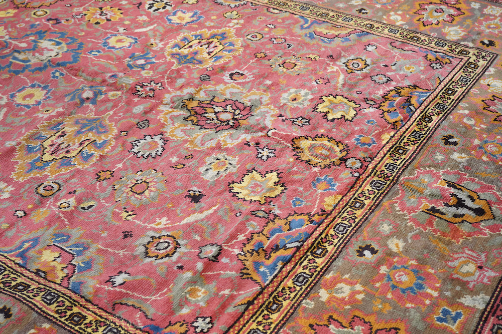Vintage European Wave Rug 8'11'' x 15'6''