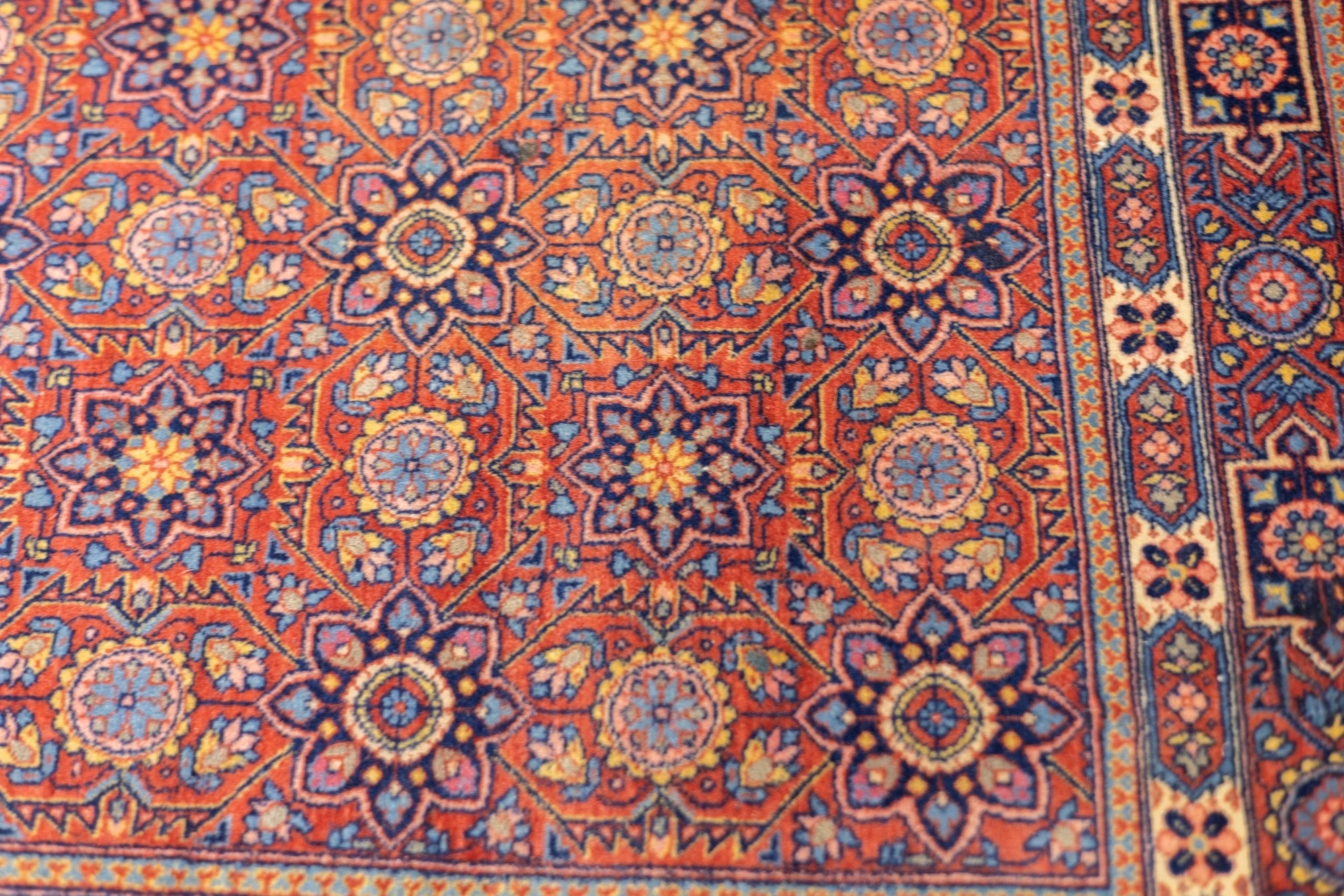 Antique Kashan Rug 7'10" x 10' 8''