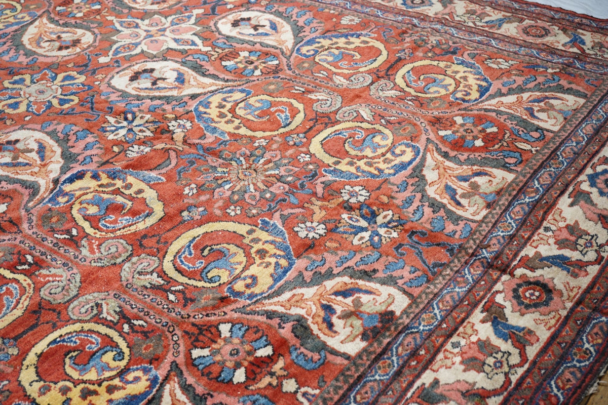 Fine Antique Sultanabad Mahal Rug 10'3'' x 16'10''