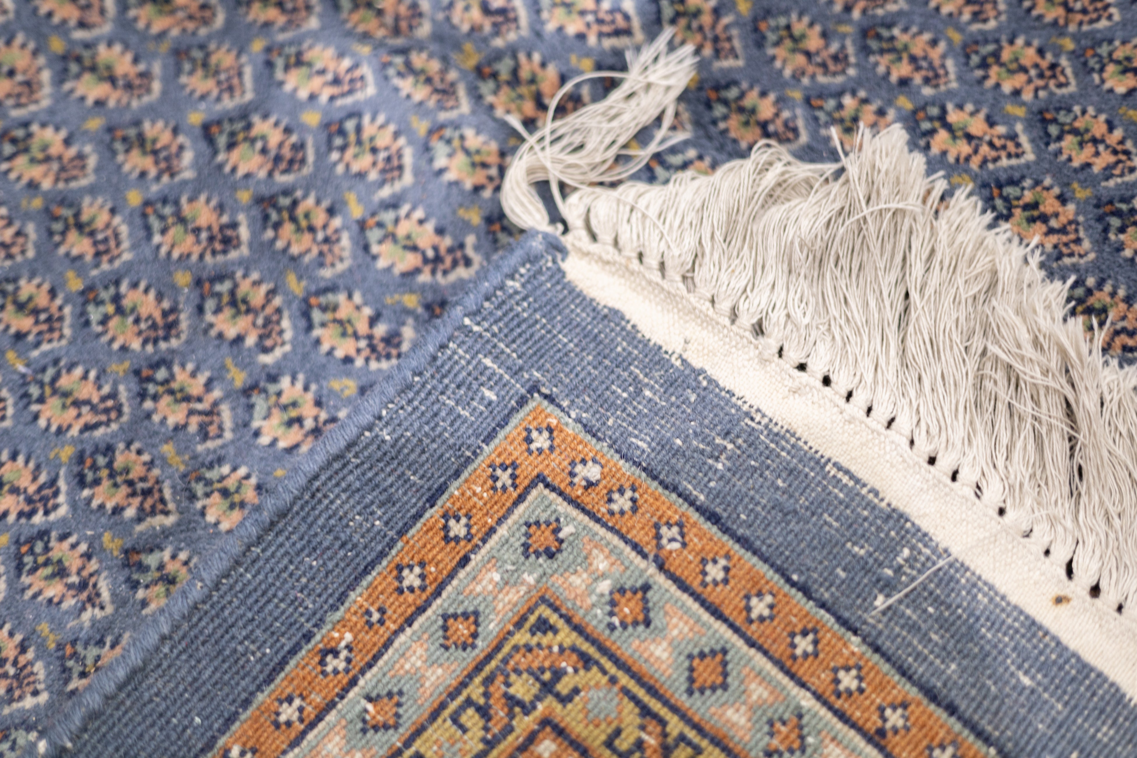 Fine Vintage Indo Tabriz Wool Rug 6'6" x 9'9"