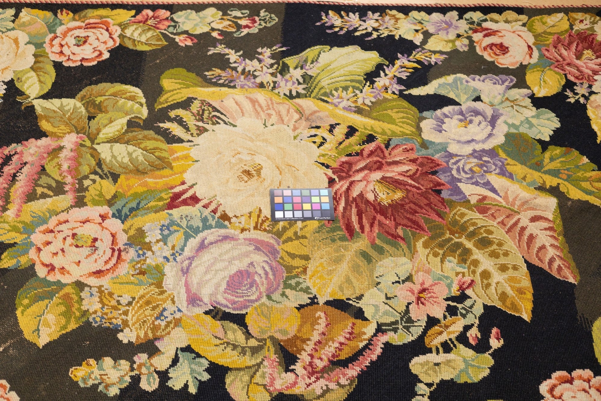 Vintage English Needle Point 5'0" x 7'5"
