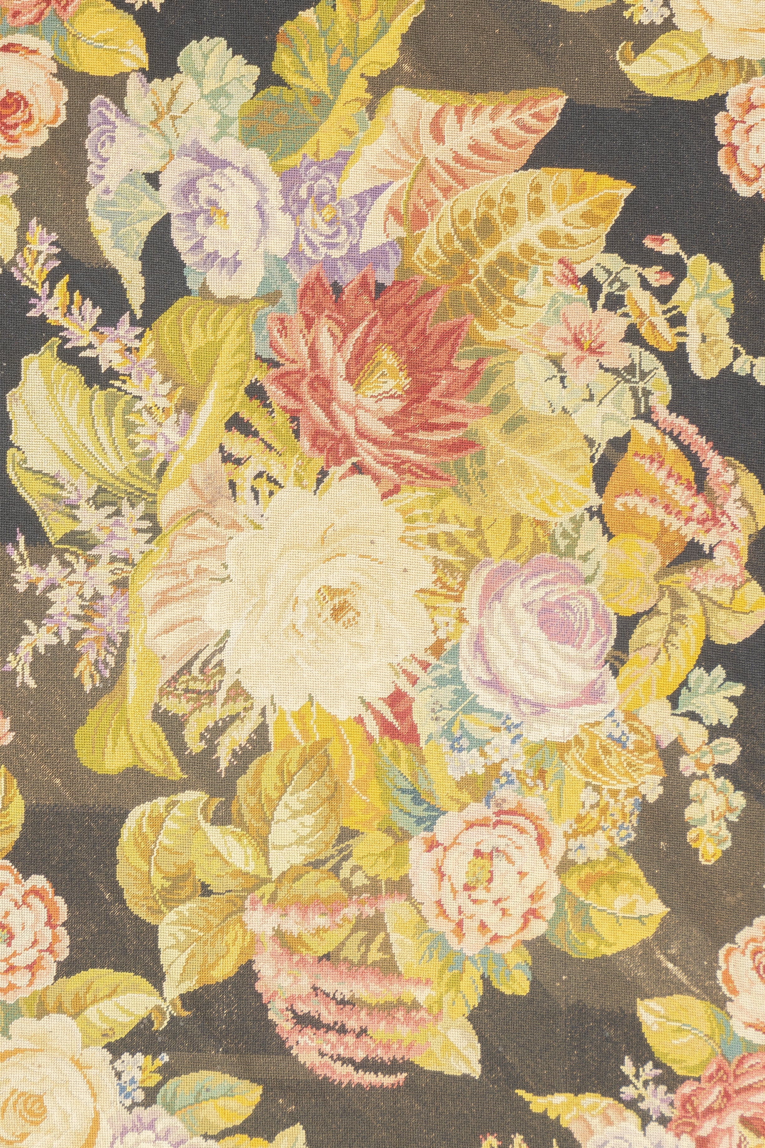 Vintage English Needle Point 5'0" x 7'5"