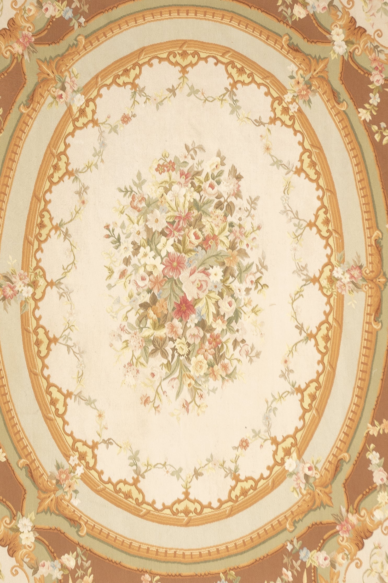 Aubusson Flat Weave Wool Rug 8'0" x 10'0"