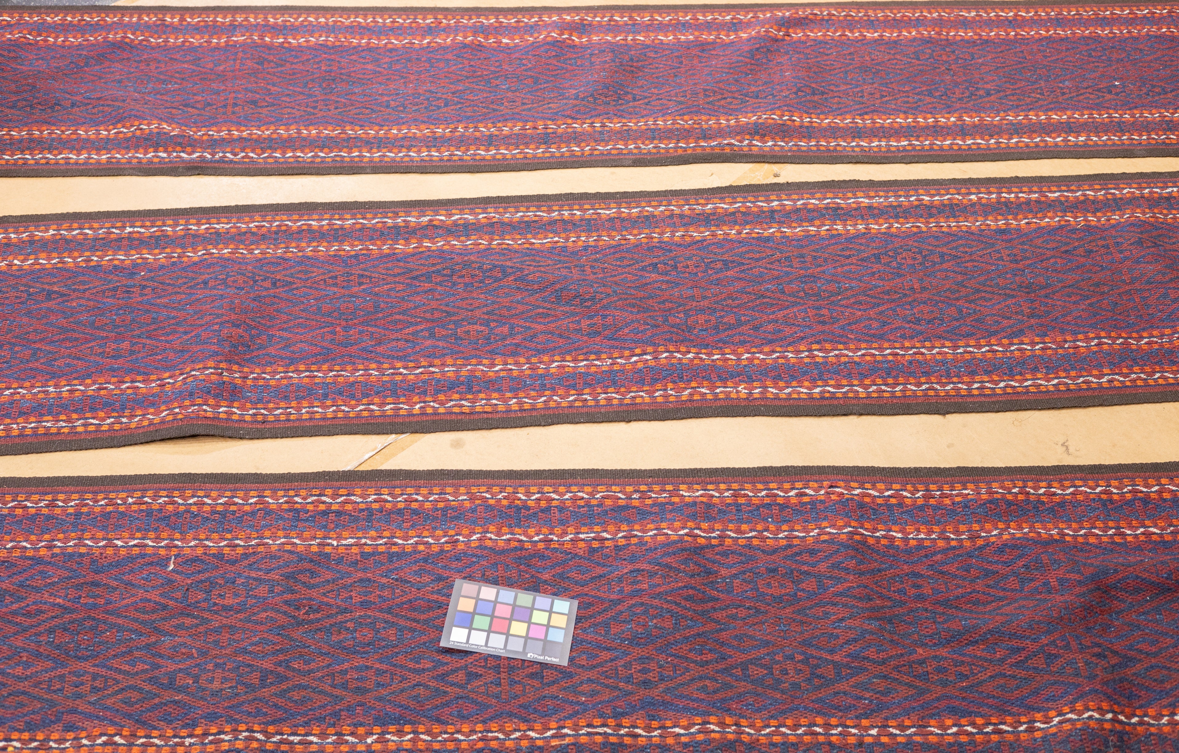 Fine Antique Turkmen Long Tent Band 1'9'' x 45'0"