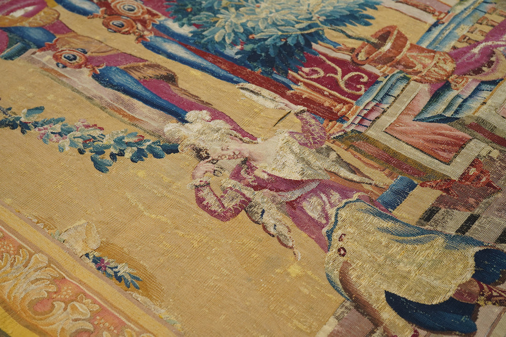 Antique French Panel Tapestry 3'11'' x 7'8''