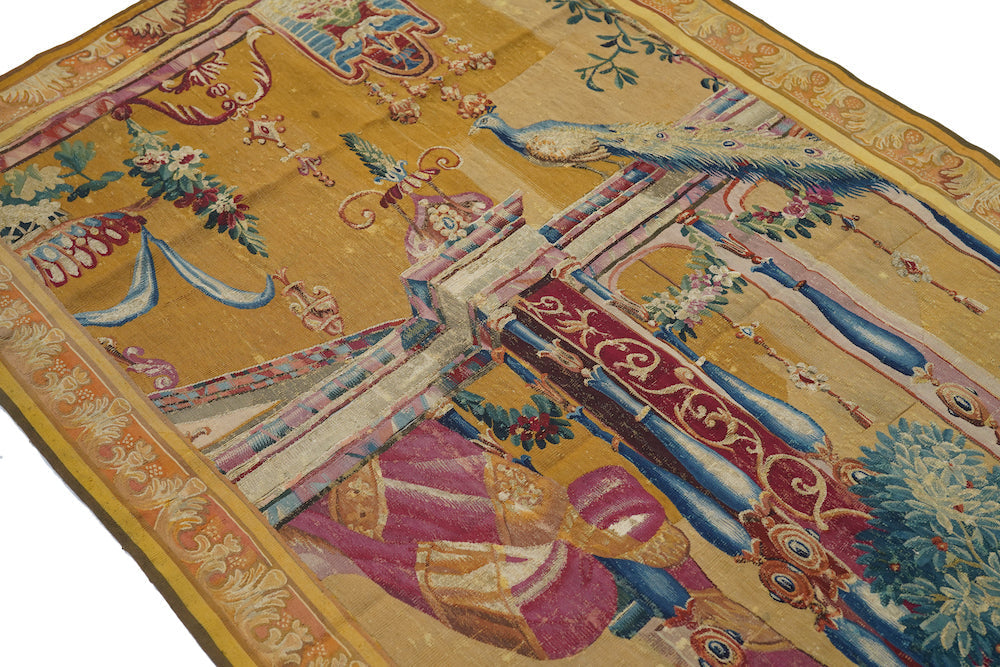 Antique French Panel Tapestry 3'11'' x 7'8''