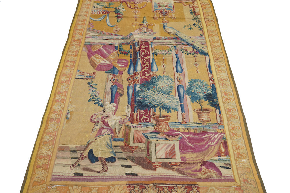 Antique French Panel Tapestry 3'11'' x 7'8''