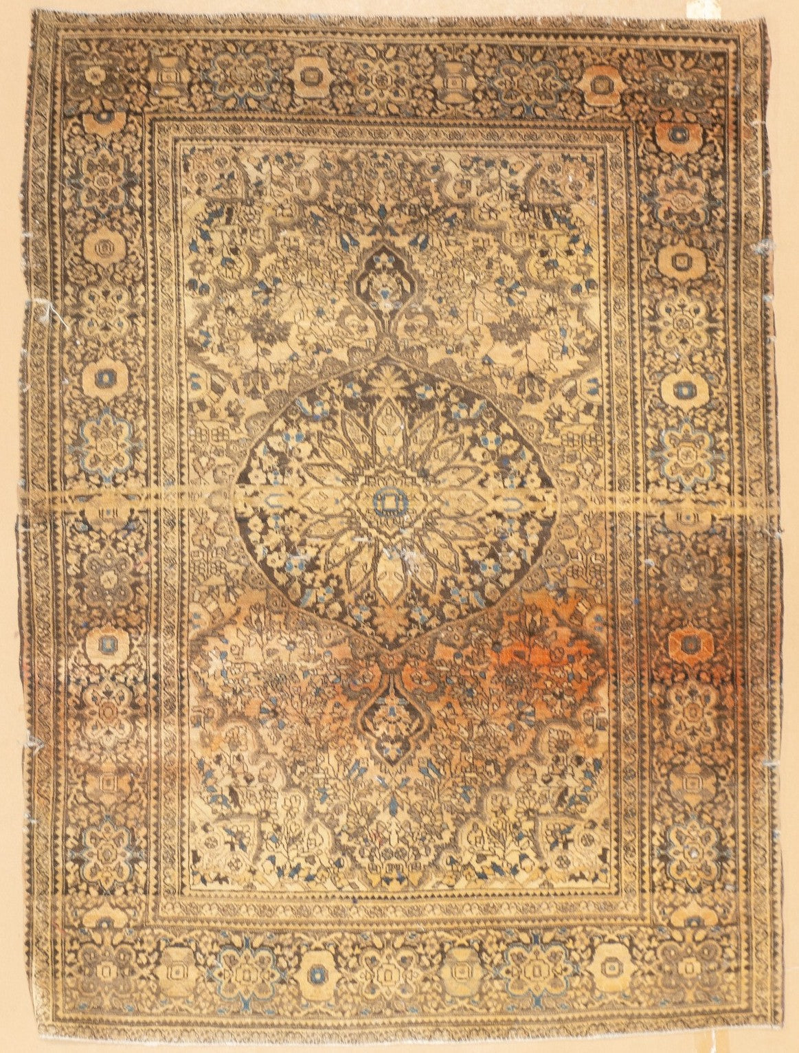 Antique Farahan Sarouk 3'5" x 4'8"