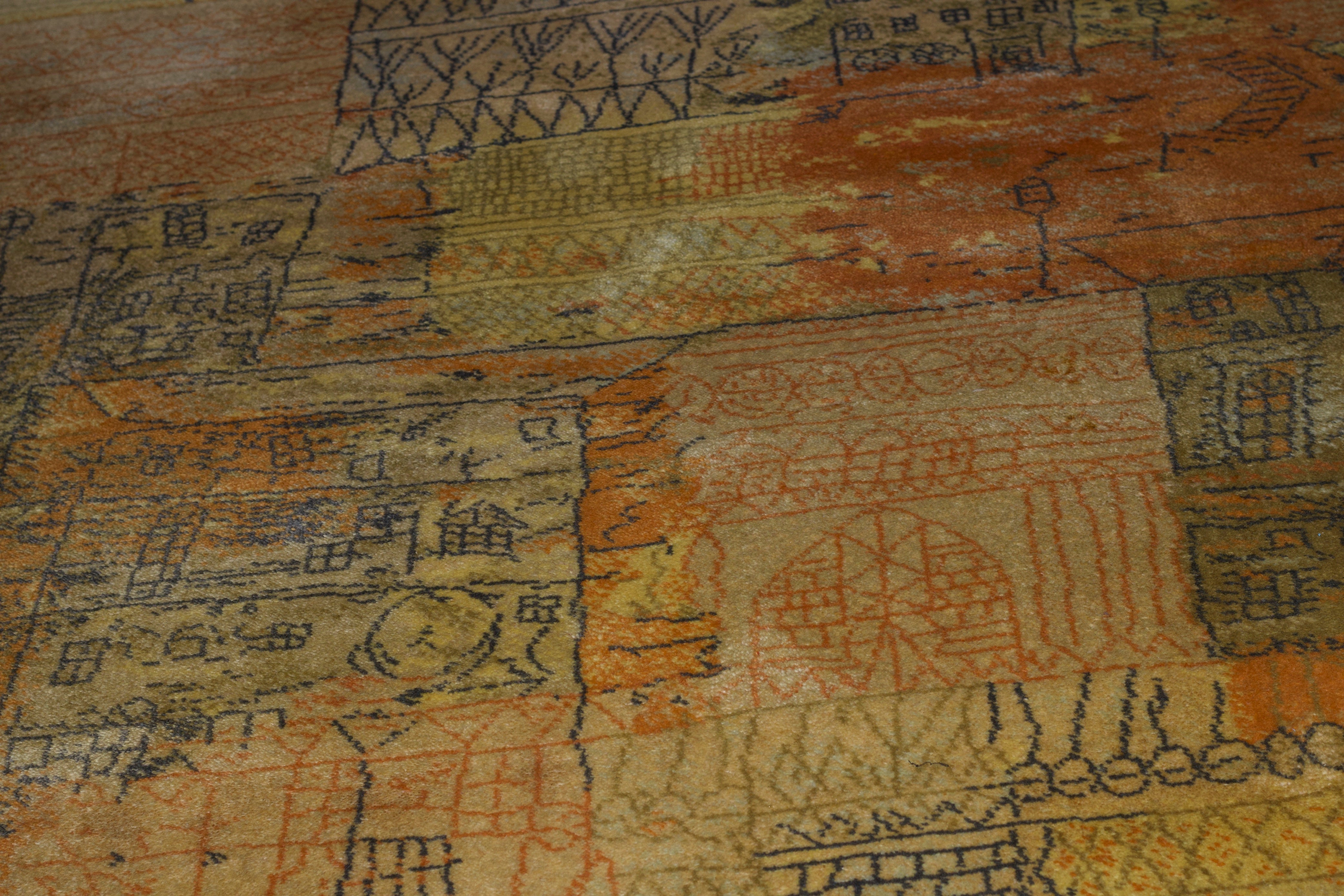 Vintage European Contemporary Wool Rug 6' 0" x 9' 1"