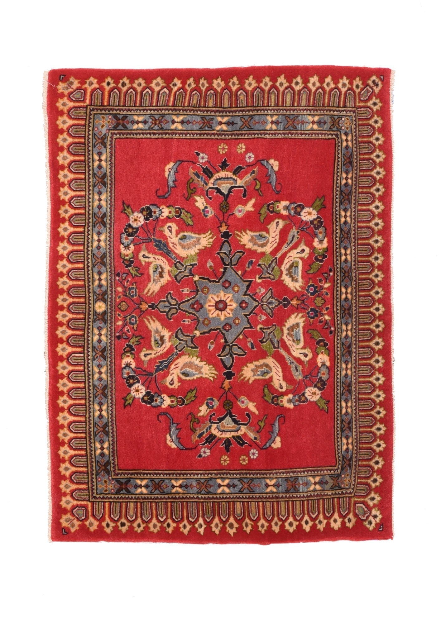 Vintage Kashan Rug 2'2'' x 3'