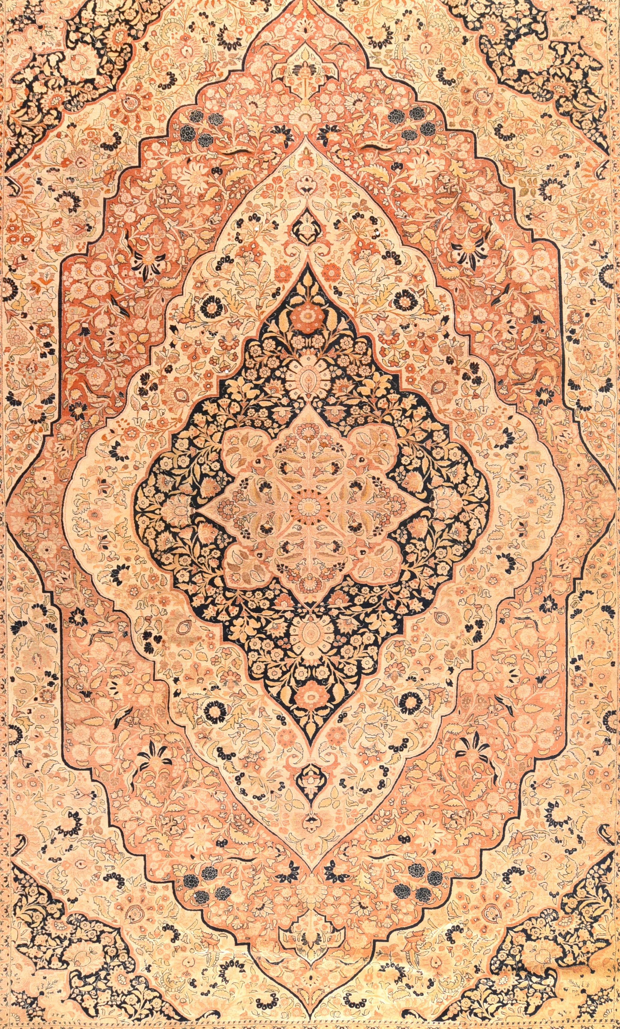 Antique Tabriz Rug 12'9'' x 19'10''