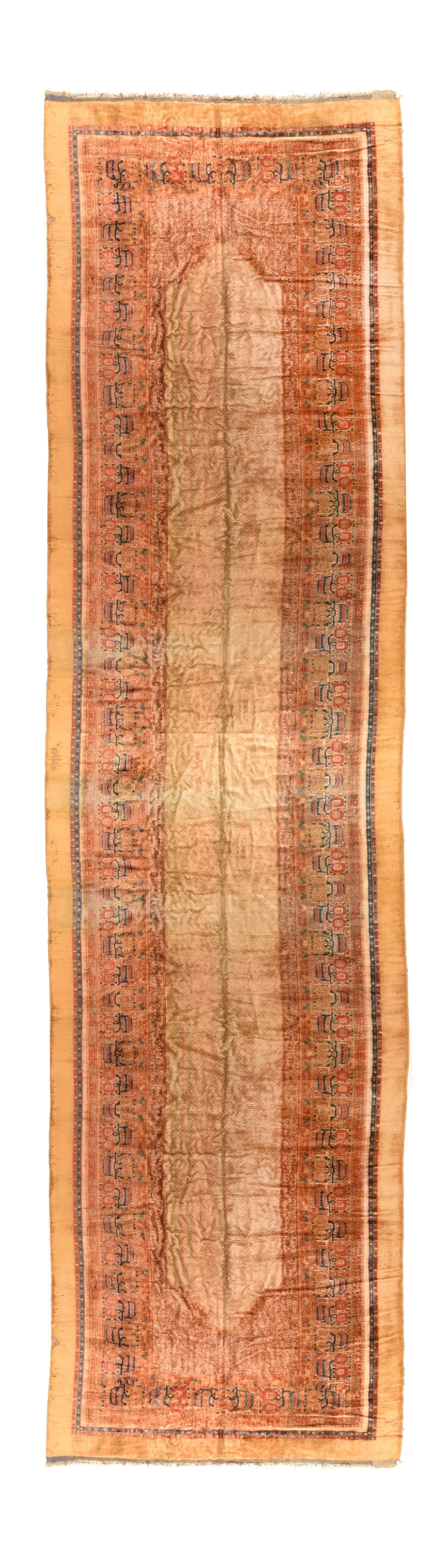 Vintage European Camel Sarab Design Runner 9'4'' x 41'0''