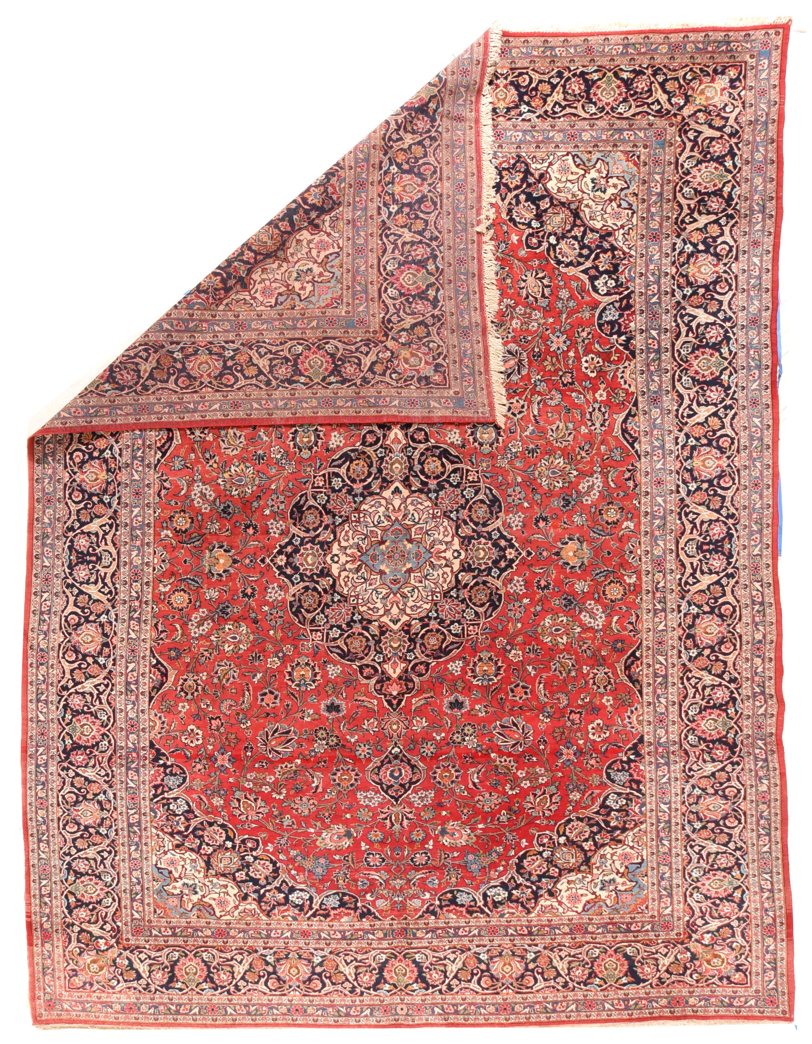 Vintage Kashan Rug 9'11'' x 14'6''