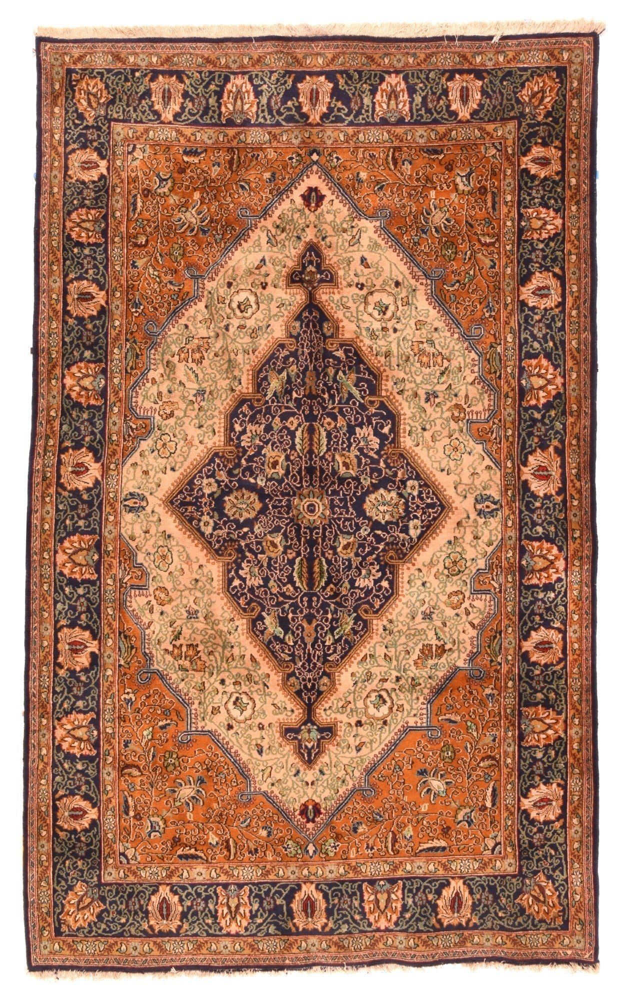 Vintage Qum Rug 5'3'' x 8'5''