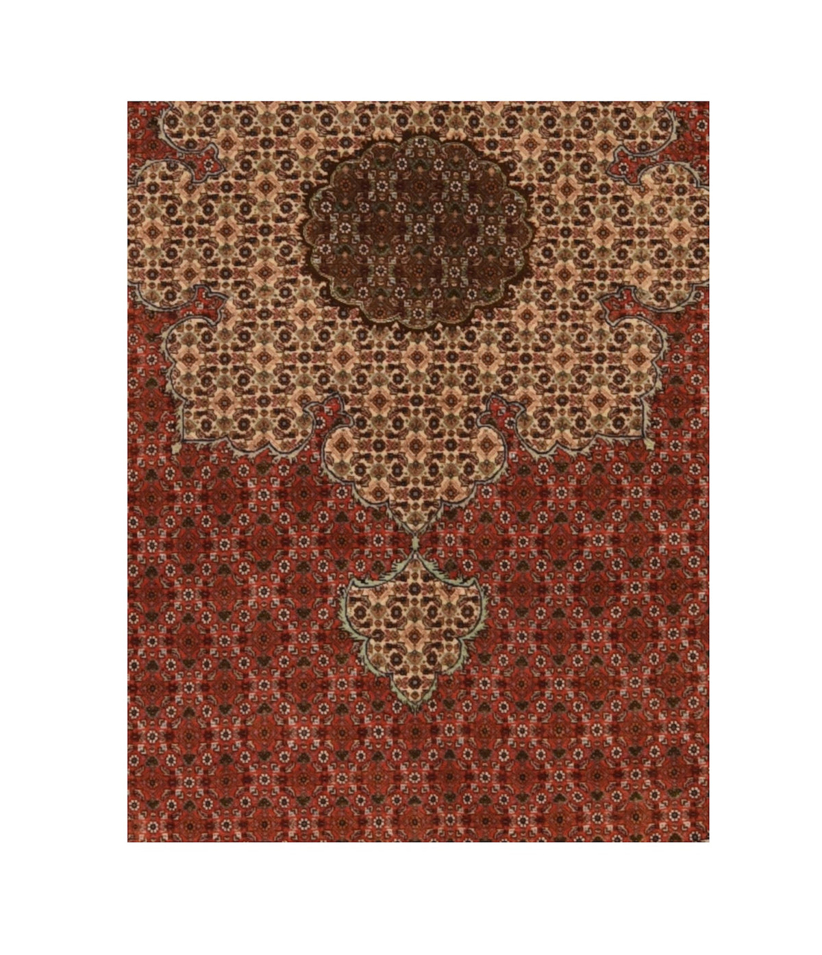 Extremely Fine Tabriz Wool & Silk Rug 8'2'' x 8'2''