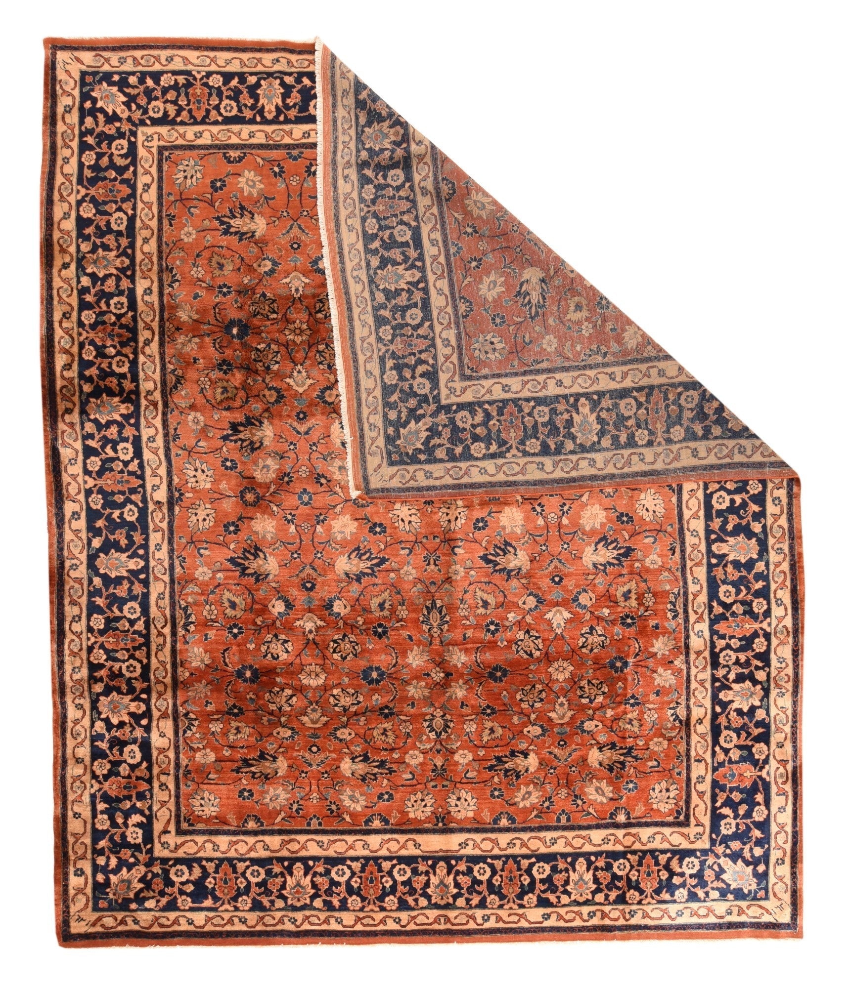 Antique Sarouk Mohajeran Rug 9'2'' x 11'0"
