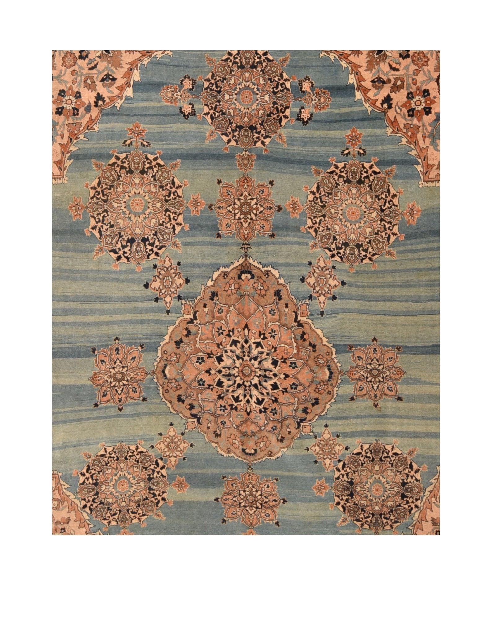 Antique Haji Jalili Tabriz Rug 10' x 12'9''
