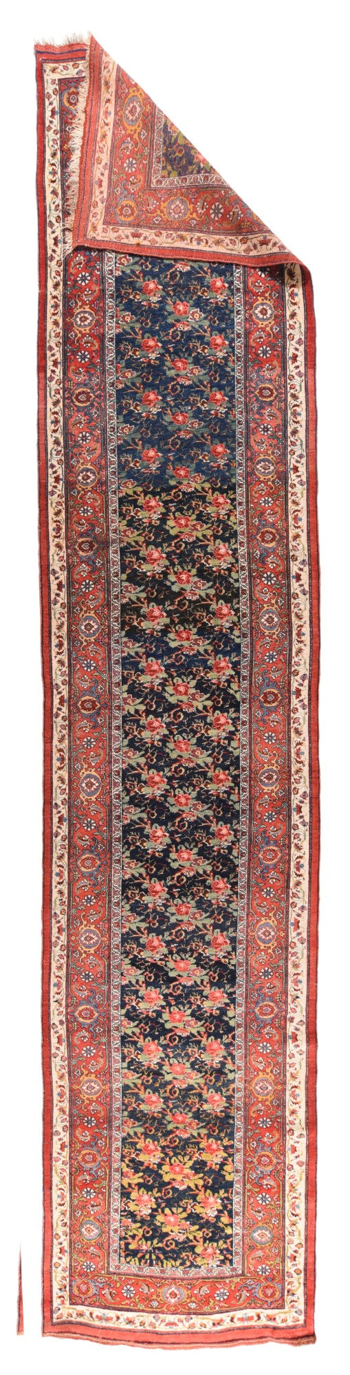 Antique Bidjar Halvaie Runner 3'9'' x 18'2''