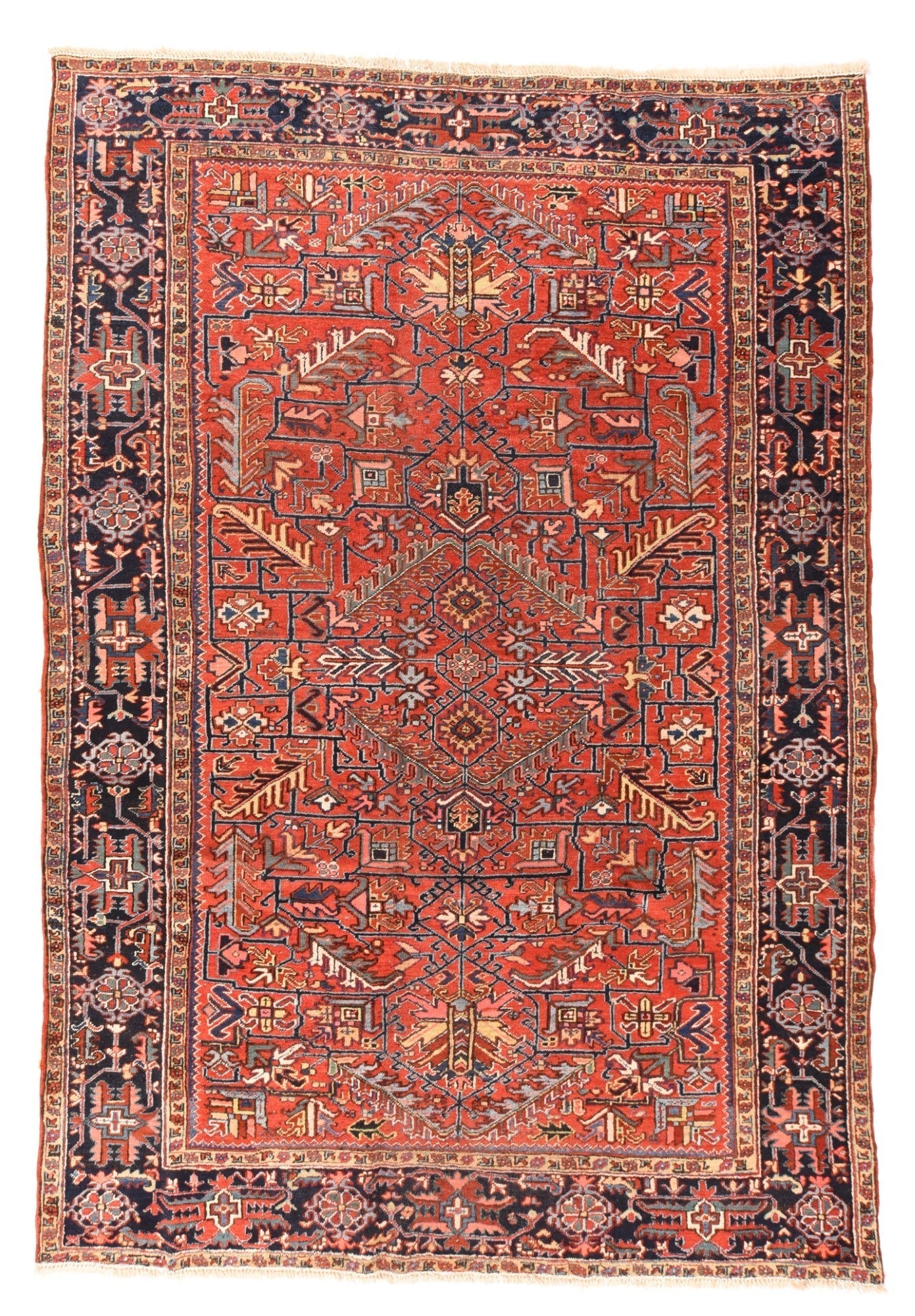 Vintage Heriz Rug 7'8'' x 11'