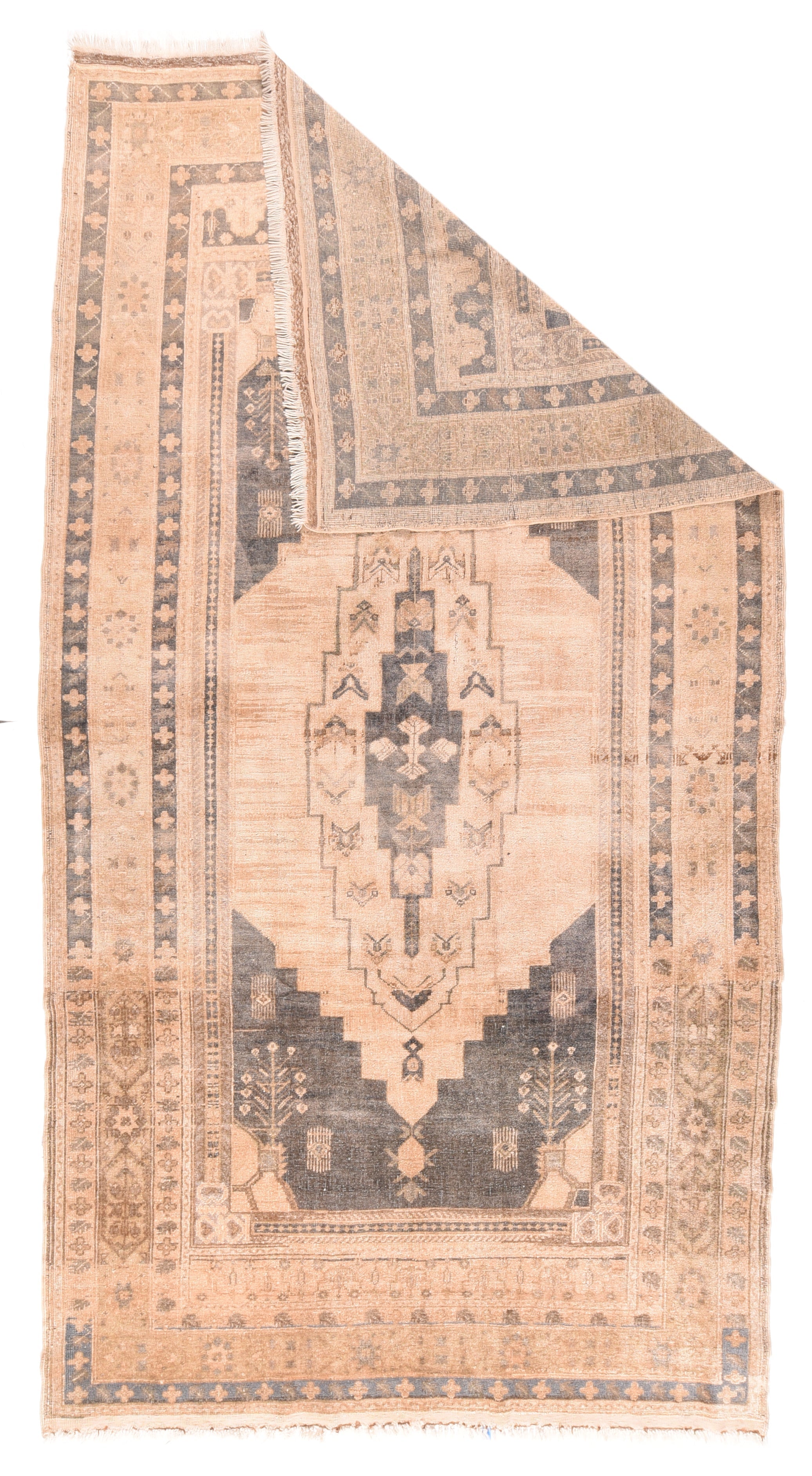 Fine Antique Oushak Wool Rug 5'9'' x 10'7''