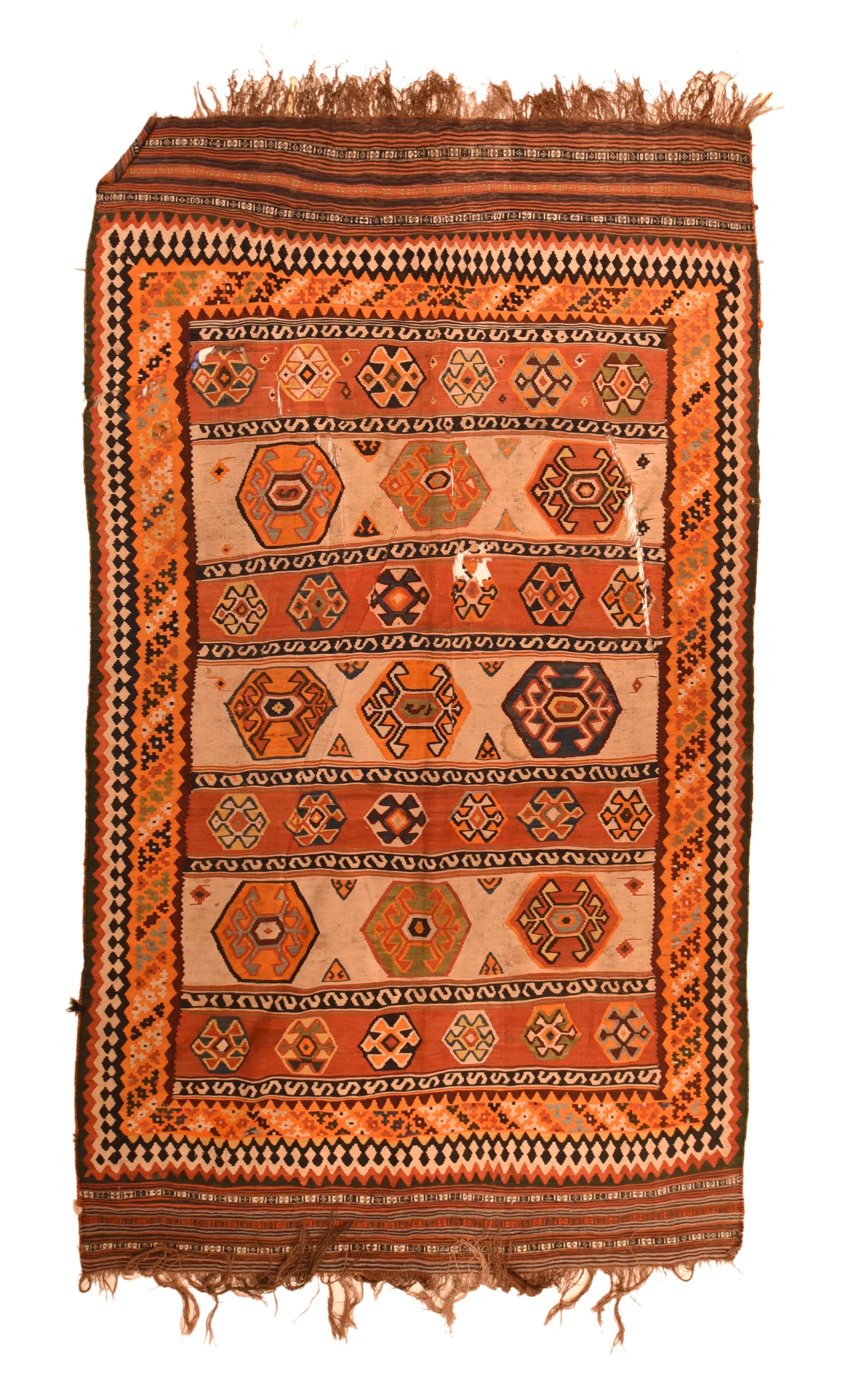 Antique Russian Kilim 5' x 8'7''