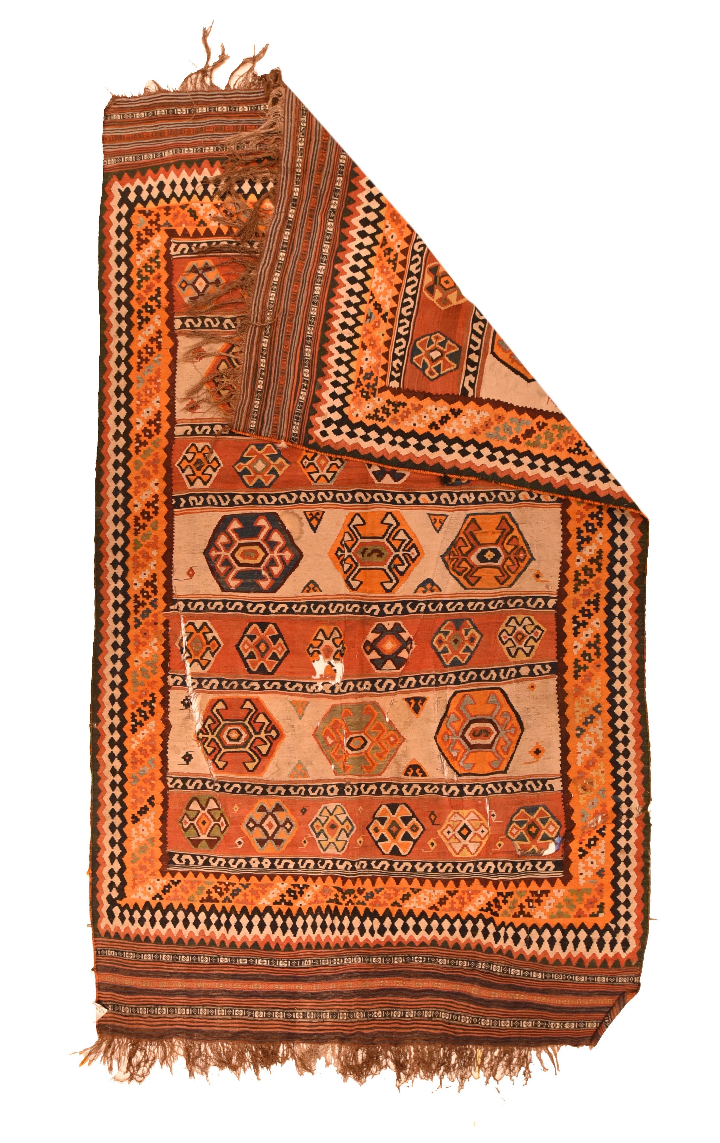 Antique Kilim Rug 5'0" x 8'7''