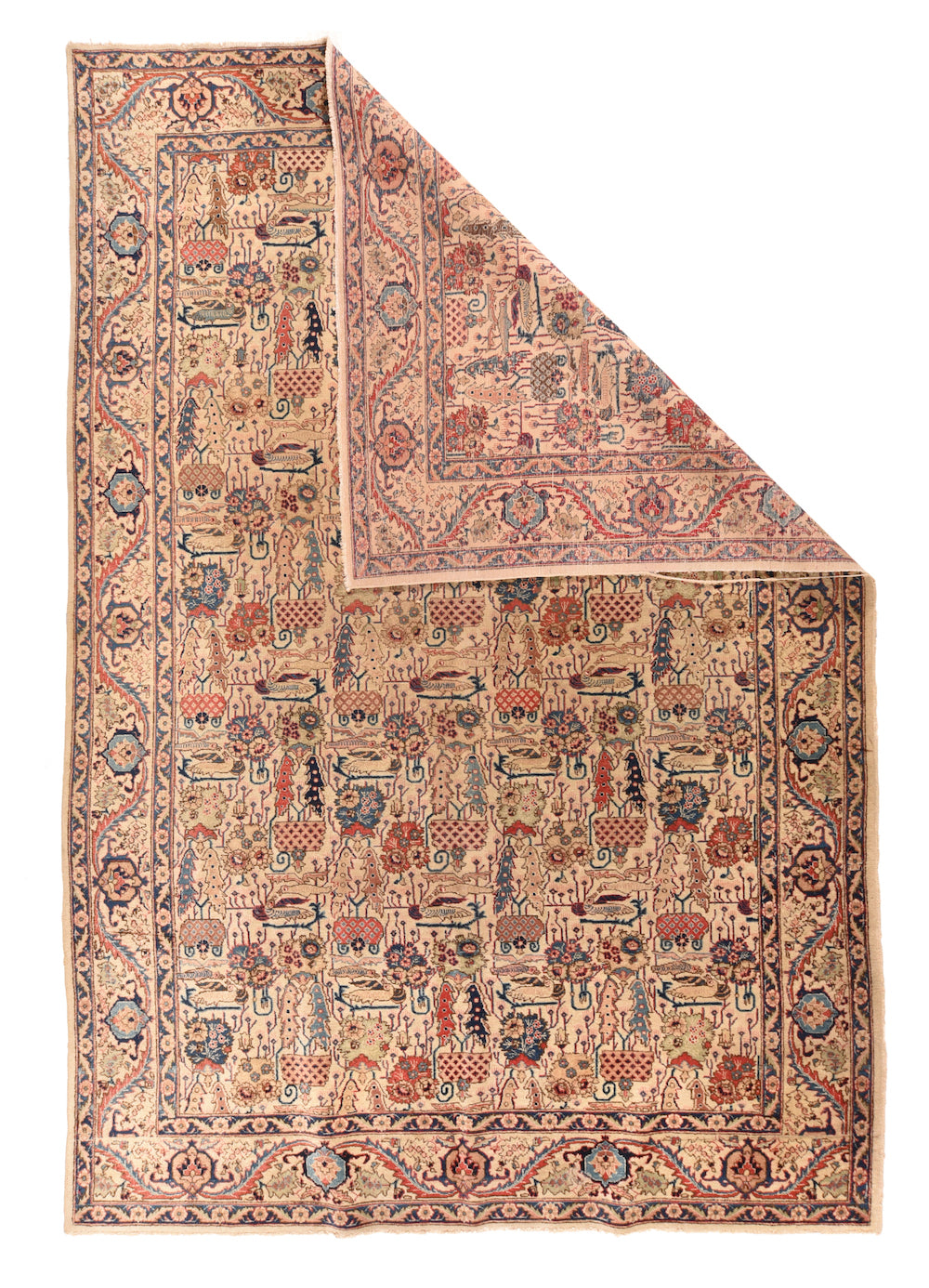 Antique Tabriz Rug 7' 8" x 10' 9"