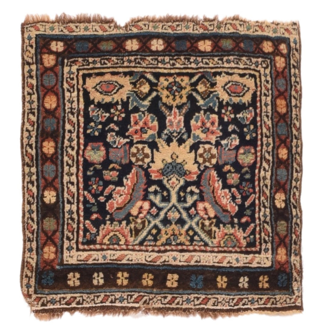 Antique Caucasian Kurdish Rug 1'9'' x 1'9''