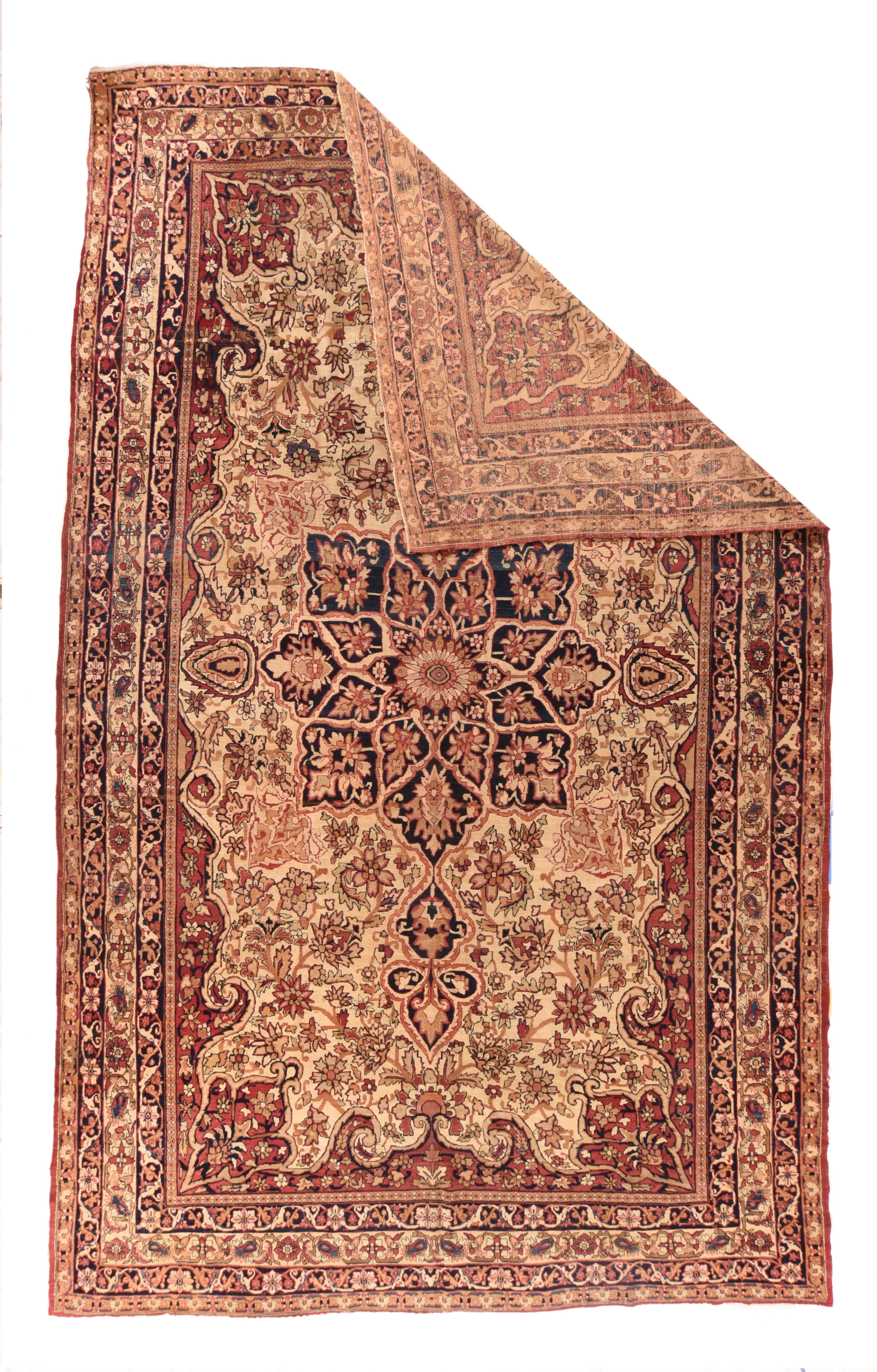 Antique Lavar Kerman Rug 8'0'' x 12'8''