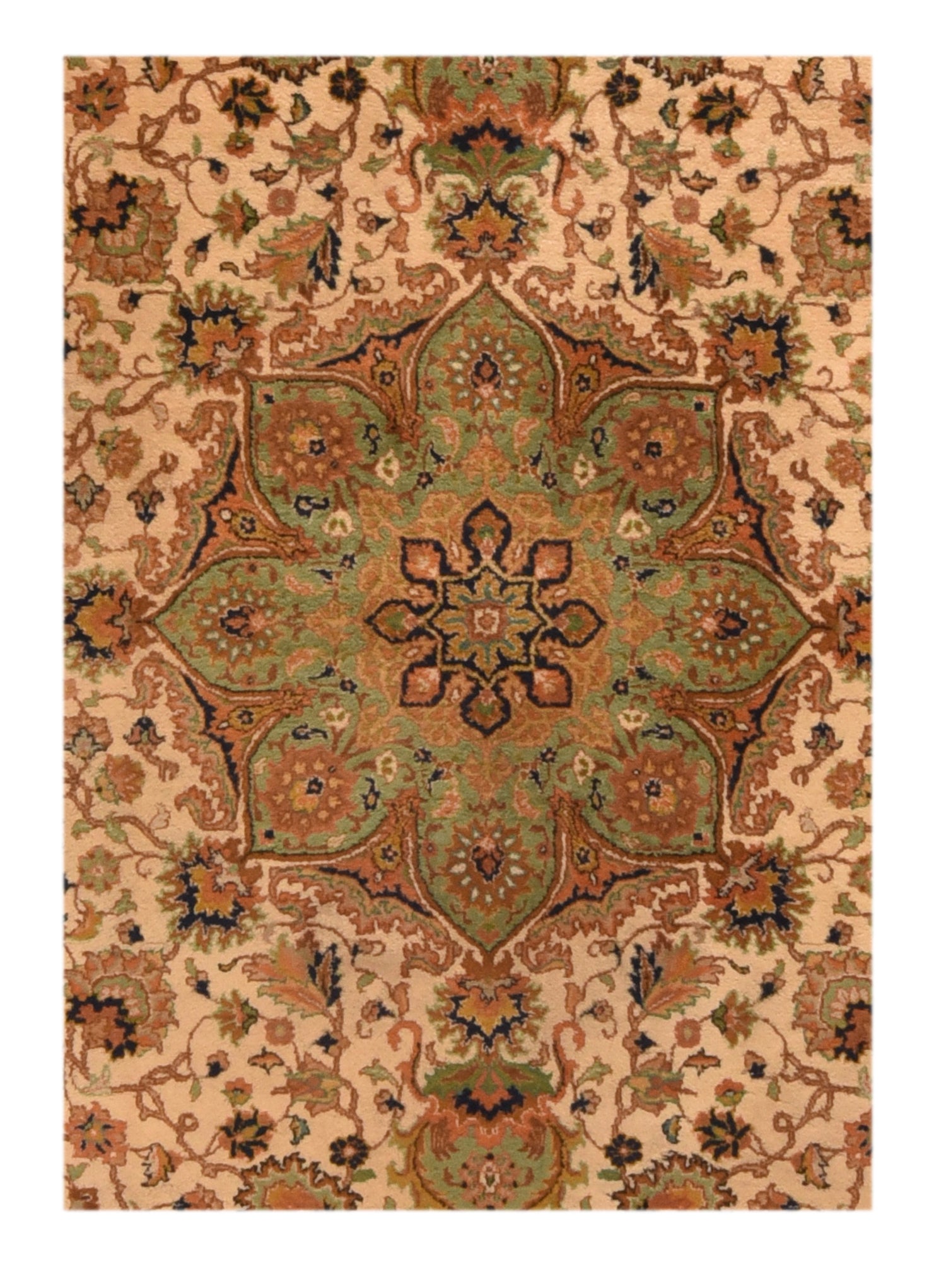 Vintage Beige Tabriz Rug 8'0'' x 10'0''