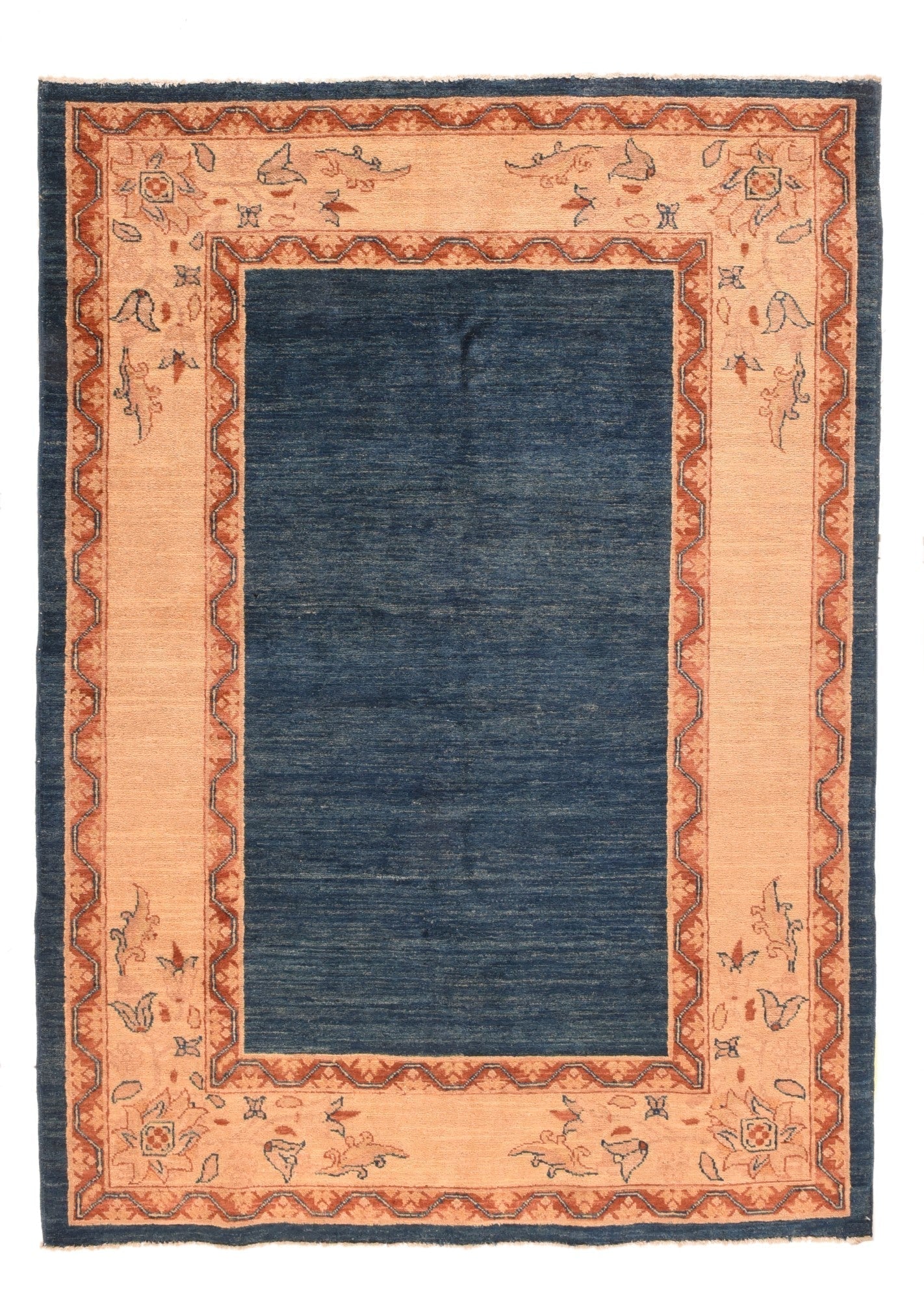 Vintage Tribal Gabbeh Rug 4'9'' x 6'8''