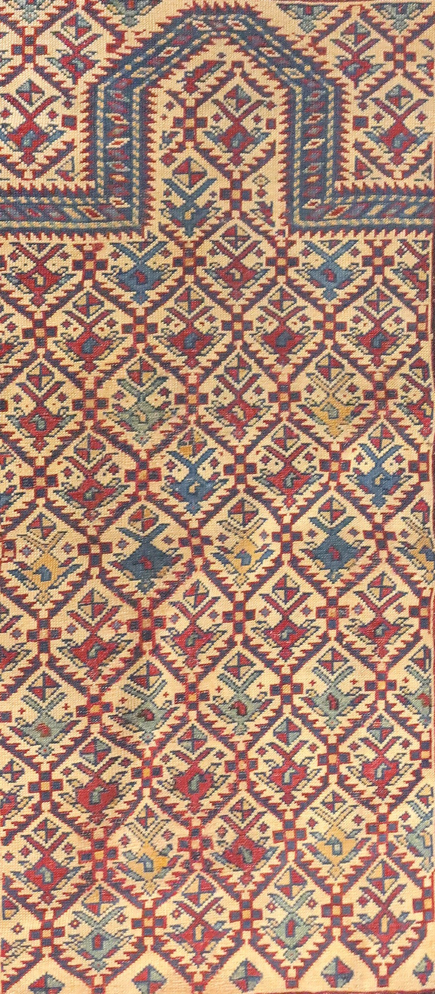 Antique Caucasian Daghestan Shirvan Rug 3'1'' x 4'3''