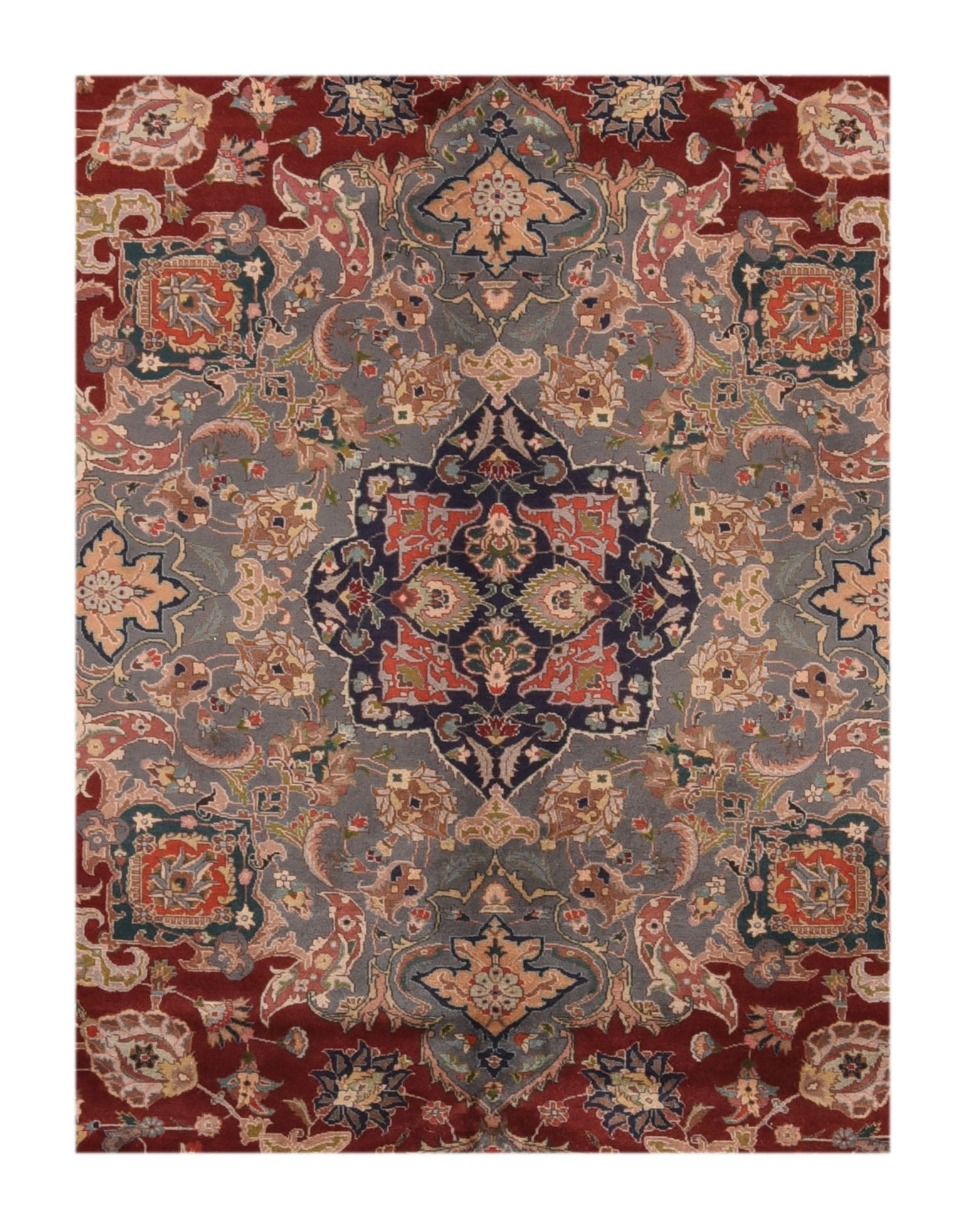 Extremely Fine Tabriz Woven by the Artist Master Weaver Rug 8'2'' x 11'0"